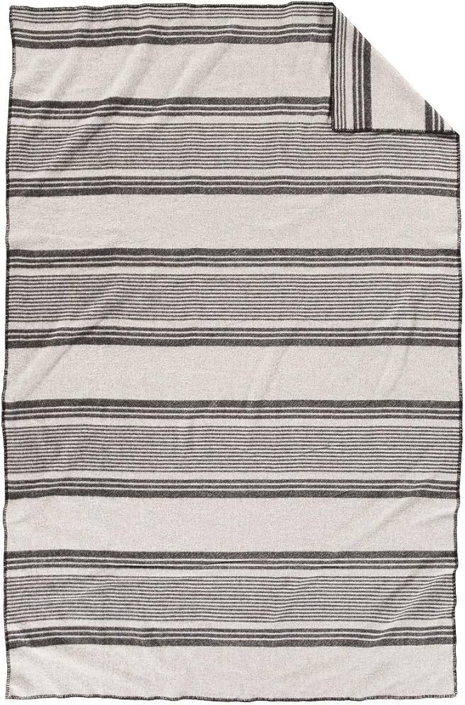 PENDLETON ストライプ ウールブランケット☆美品 Amazon｜PENDLETON、環境に優しい洗濯可能なウールブランケット