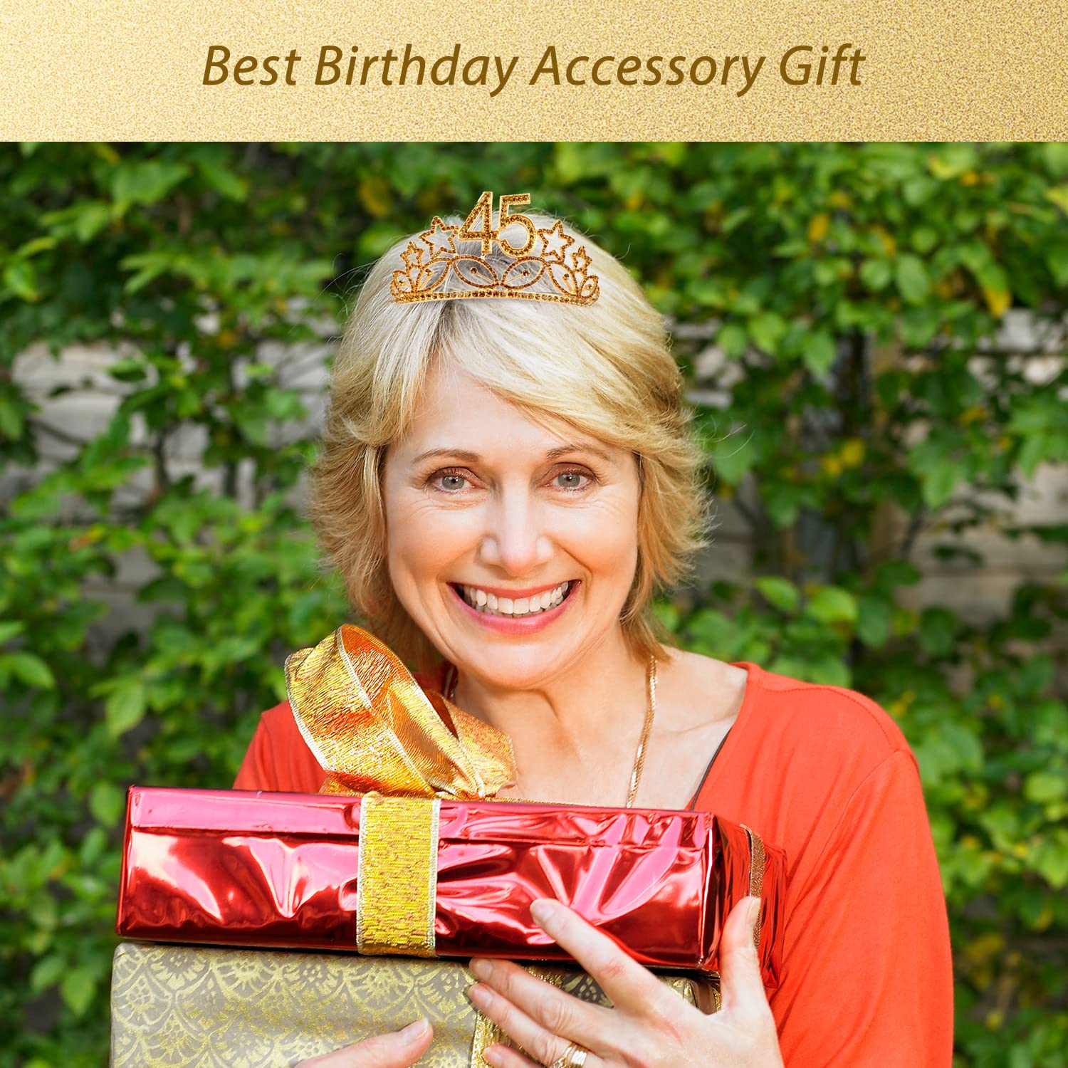 Gold 45 & Fabulous Tiara This Queen Makes 45 Look Fabulous SVG, 45 and Fabulous Svg  main image 2
