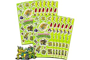 TMNT Sticker Sheets for Kids Birthday Party Goodie Bags