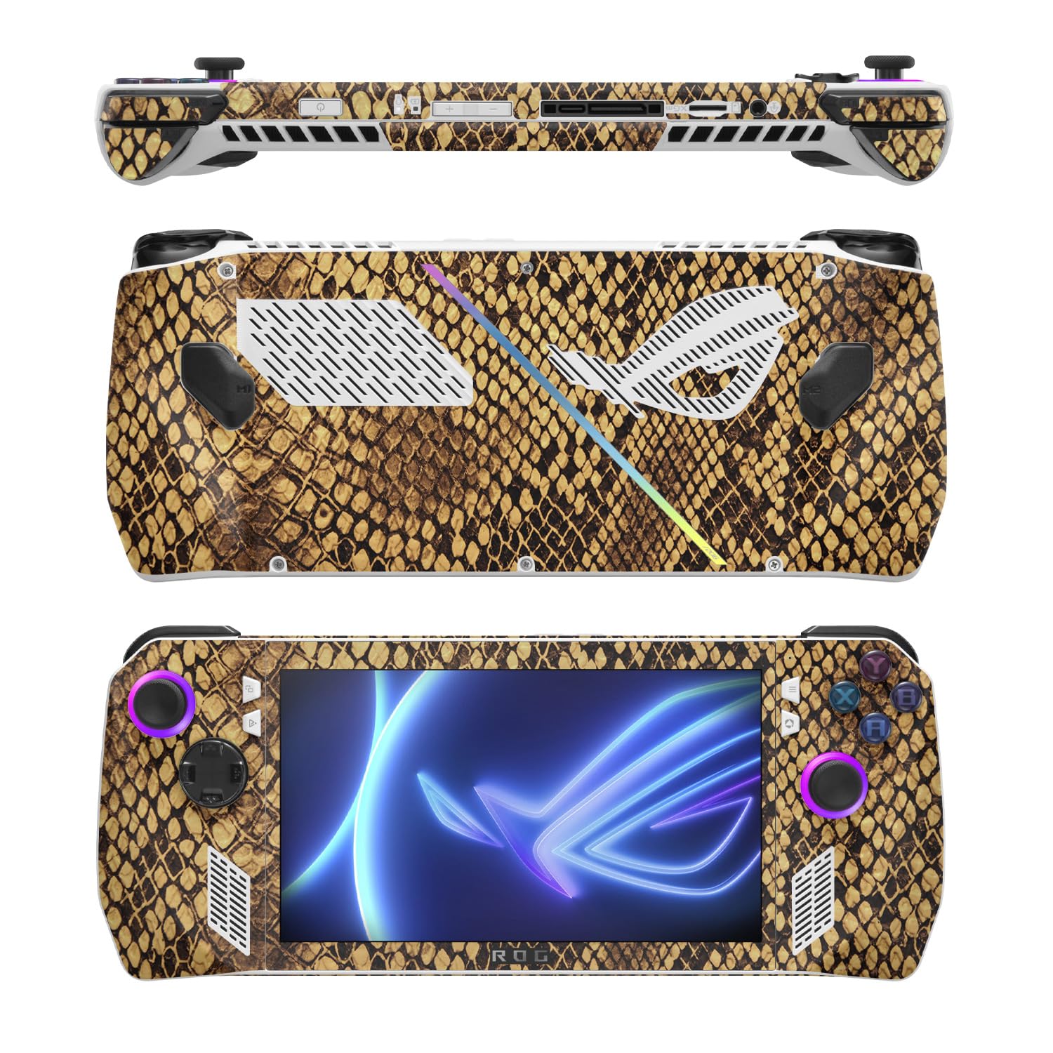 MightySkins Skin Compatible with Asus ROG Ally - Rattleskin | Protective, Durable, and Unique Vinyl Decal wrap Cover | Easy to Apply, Remove, and Change Styles