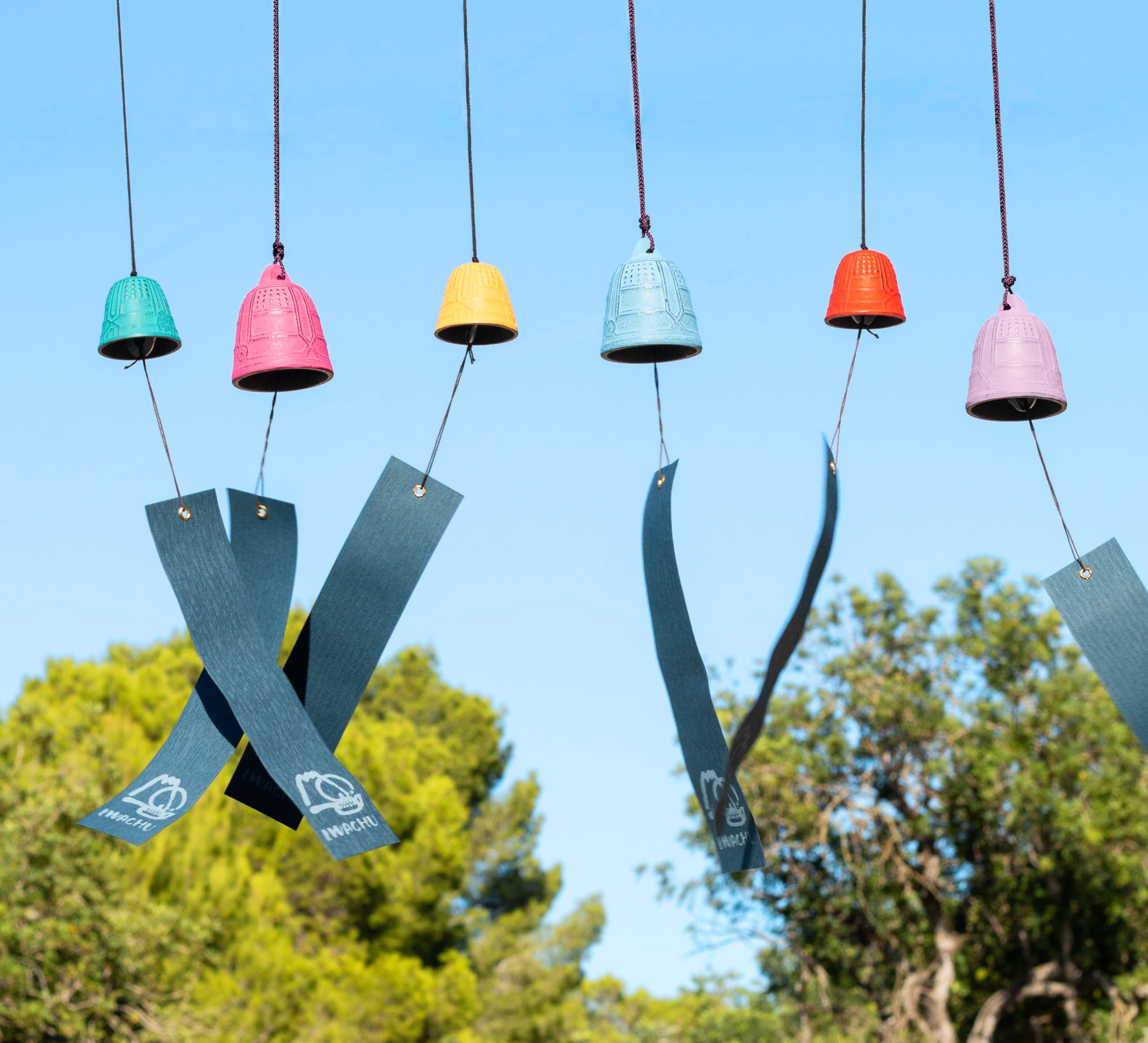 Campanelli a vento Lucky Feng Shui Campana a 6 campane da appendere per buona fortuna, casa, giardino, patio, decorazione da appendere