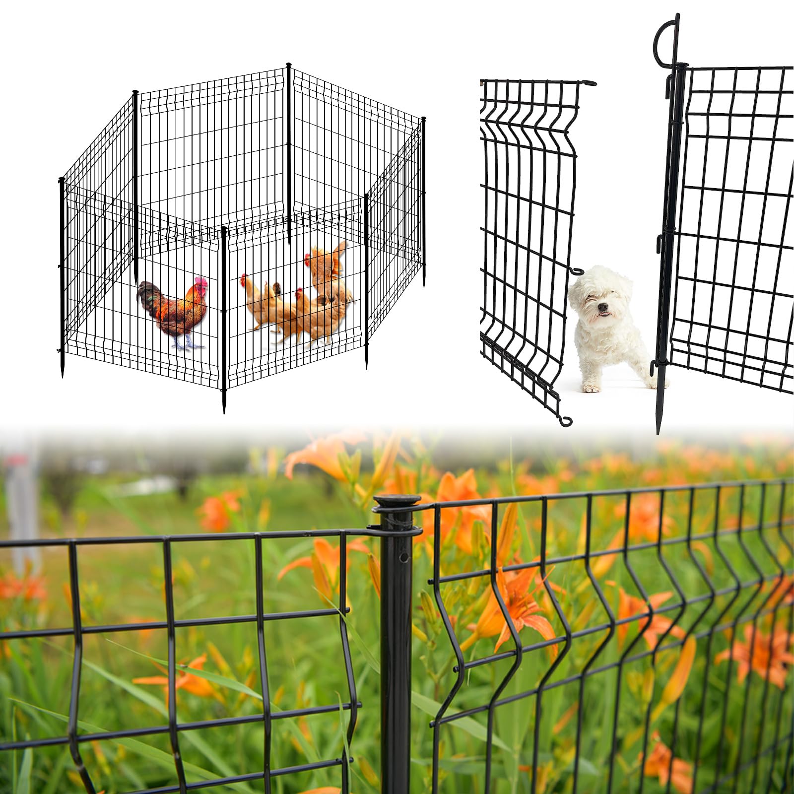 YESON Heavy Duty Garden Fence