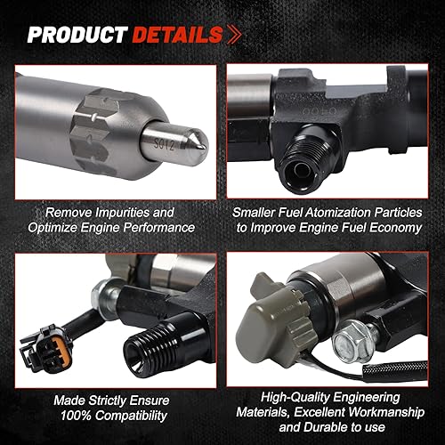 Miniatura 6 de Inyectores de combustible comunes del carril de 6PCS J08E 295050-0230 23670-E0400 para el excavador de Kobelco del motor de Denso Hino