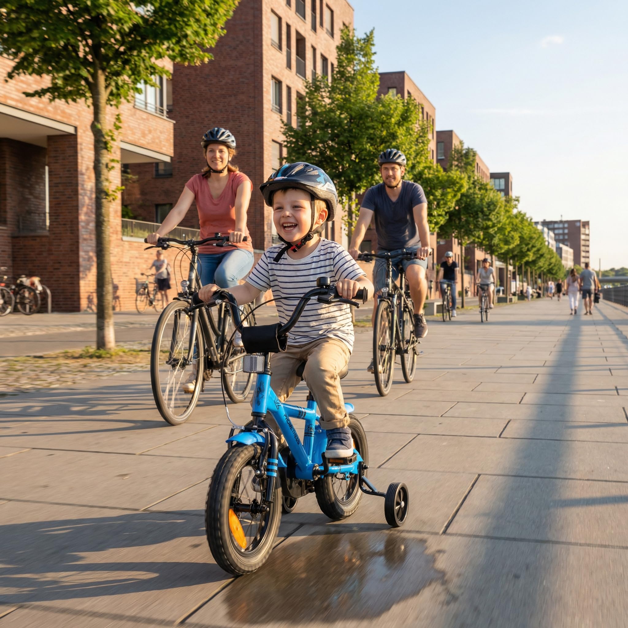 PROMETHEUS BICYCLES Velo Enfant 3 Ans Garcon vélo Fille 12 Pouces a Roulette pour 3 a 5 Ans - BMX en Bleu