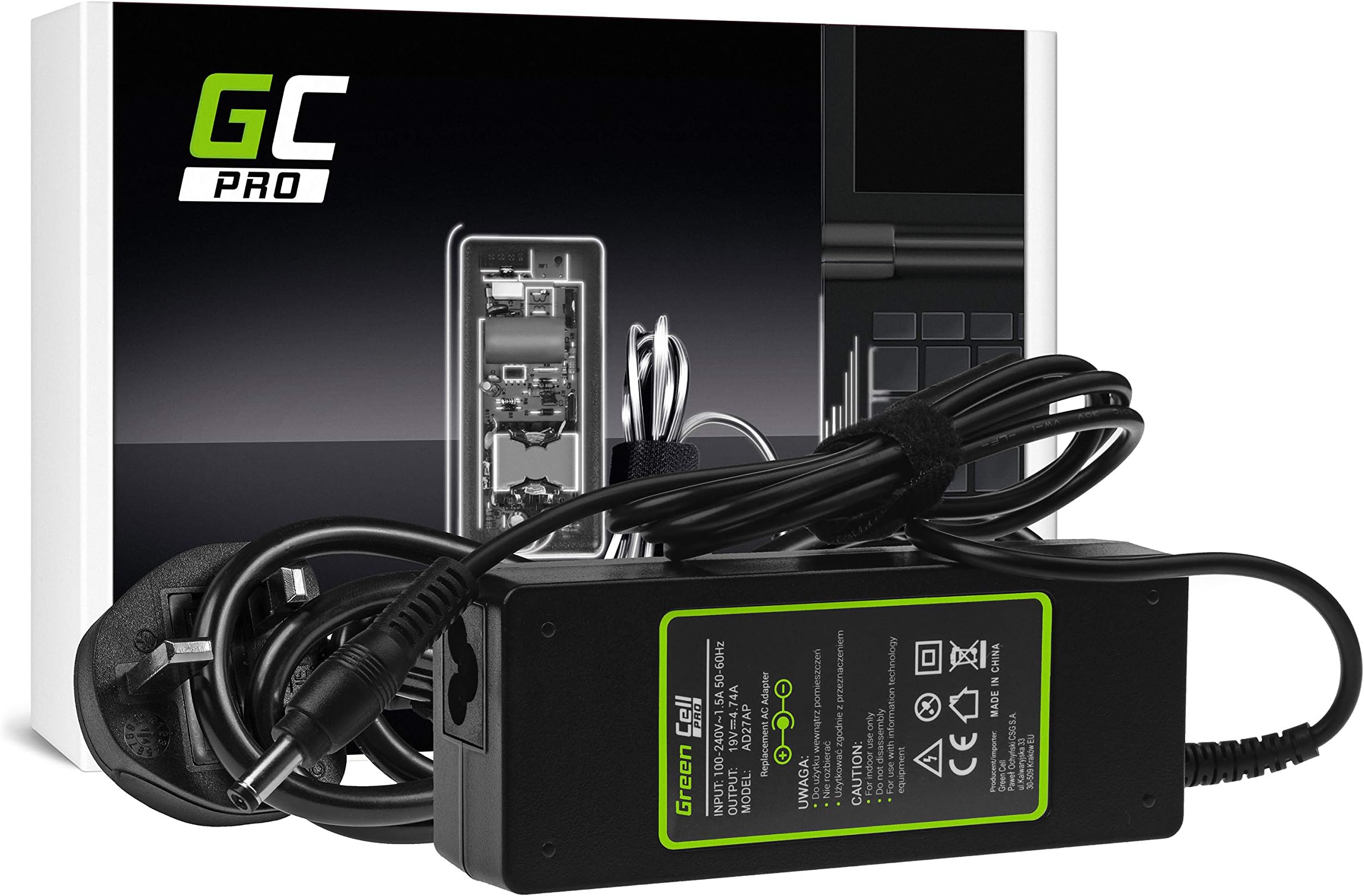 GC PRO AC Adapter for Maxdata Eco 4000IW 4100IE 4100IW 4500IW Pro 5000IR 6100IW Laptop Notebook Charger Power Supply (19V 4.74A 90W)
