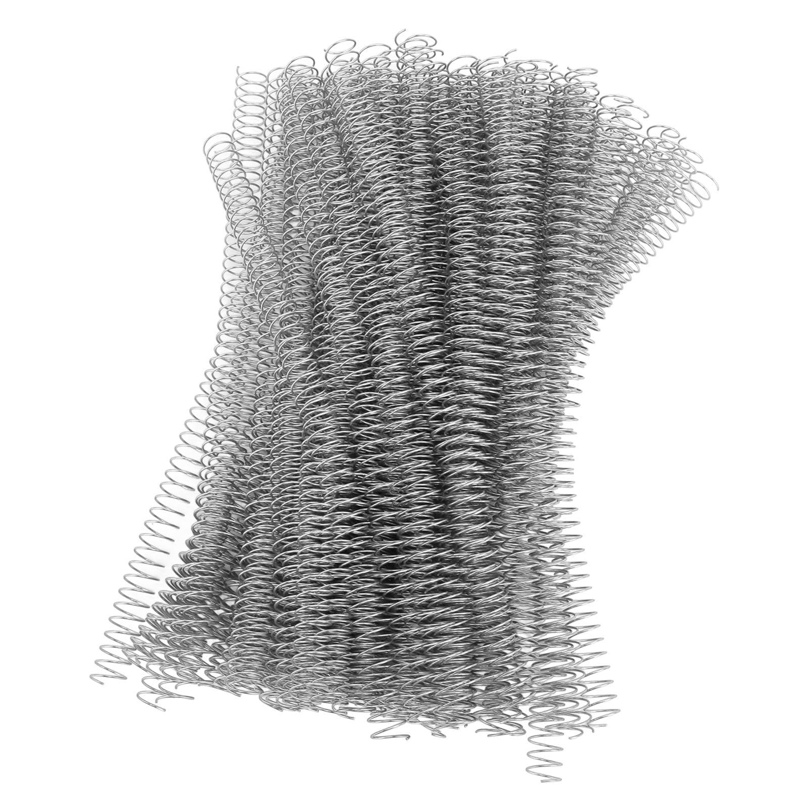 Aramox Spiral Binding Coils 14,3mm, 48 Denti Rapporto 4:1 (SILVER)