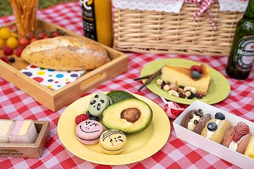 Vista 29 de POSATE Platos de plástico desechables, 60 unidades, 30 platos llanos resistentes de 10.25 pulgadas y 30 platos de postre de 7.5 pulgadas para Rosado