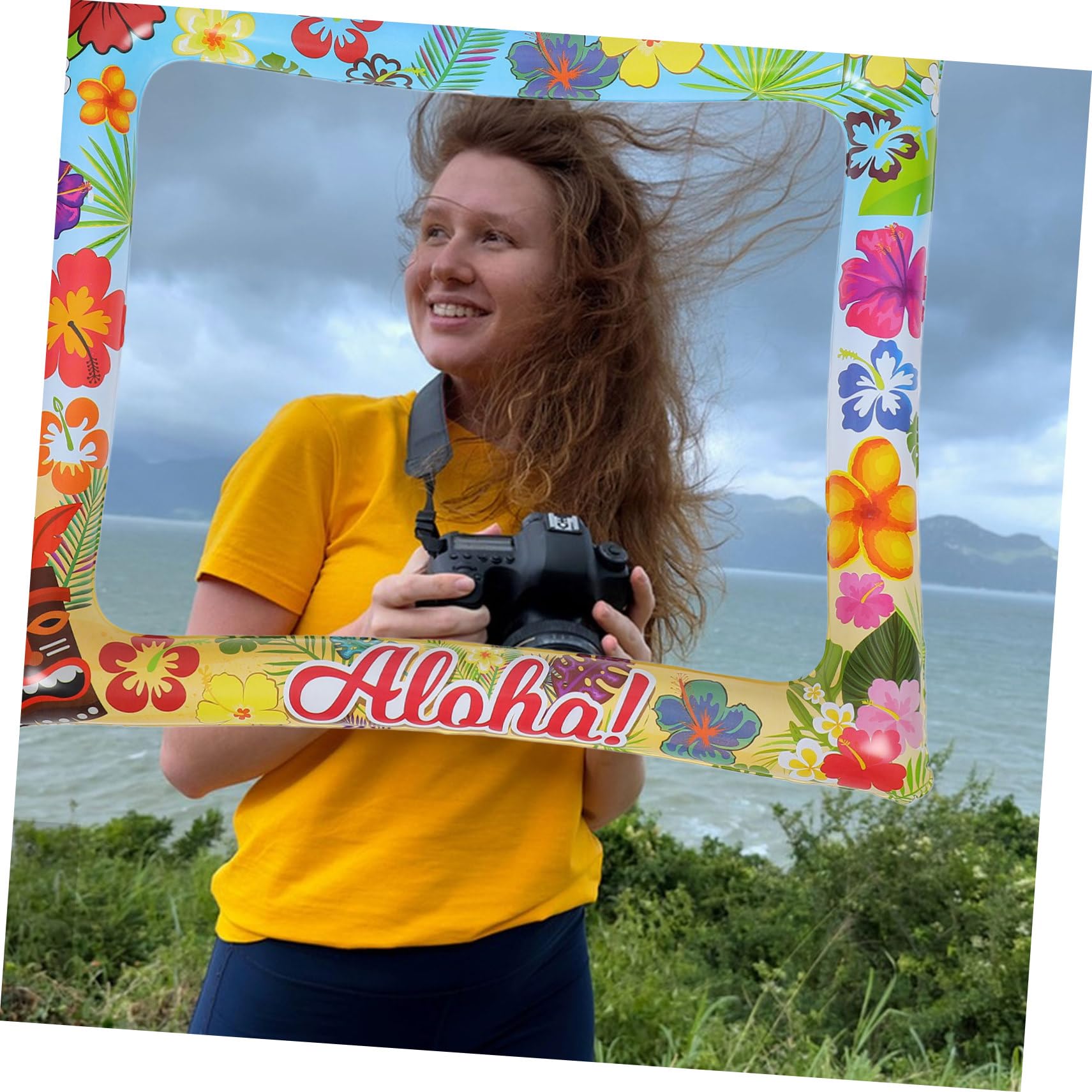 Toddmomy 3 Stück Aufblasbarer Fotorahmen für Partys Hawaii Style Foto Requisiten für Sommerliche Deko für Hochzeiten und Feiern Kreative Fotohintergründe für Unvergessliche
