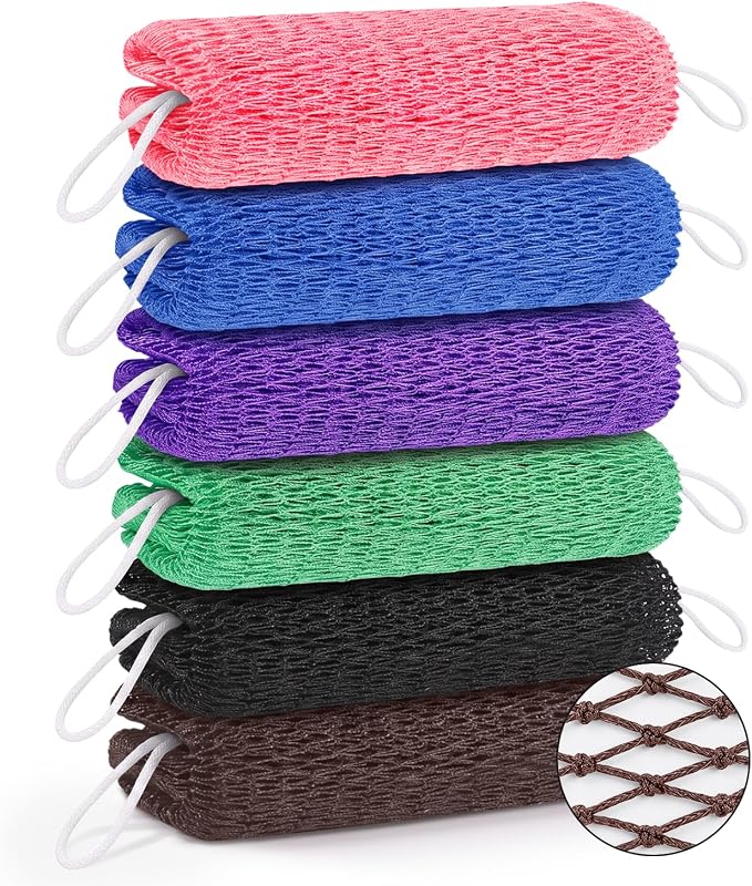 Esponjas de banho em rede africana GLOBECARRY, conjunto com 6