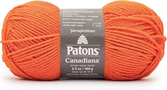 Spinrite Patons Canadiana Yarn - Solids-Pumpkin