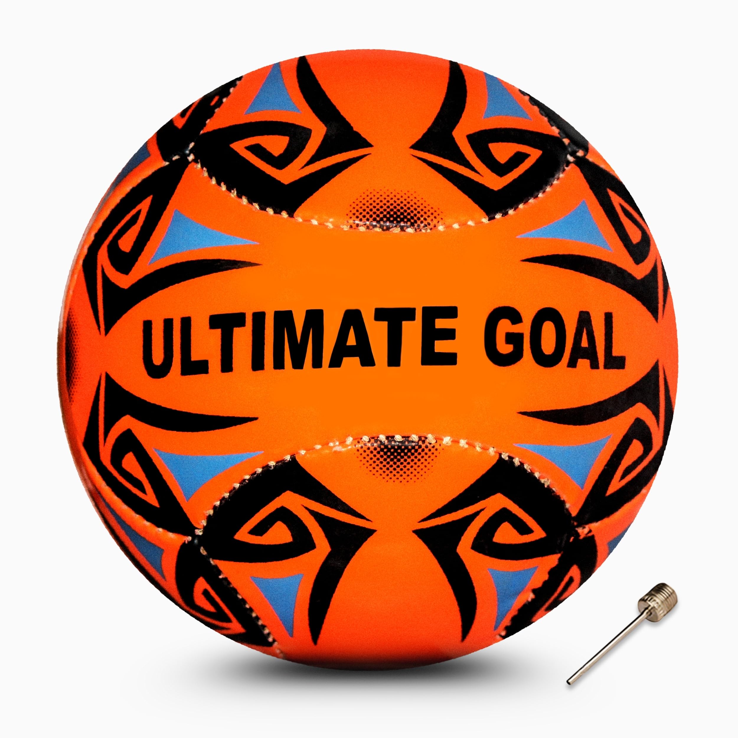 Ultimate Goal Sports Machine Stitched Football for Kids and Adult| Suitable for Hard Ground Without Grass, Training | Professional Soccer PVC Ninja Football Size- 3 (Orange)…-image-19