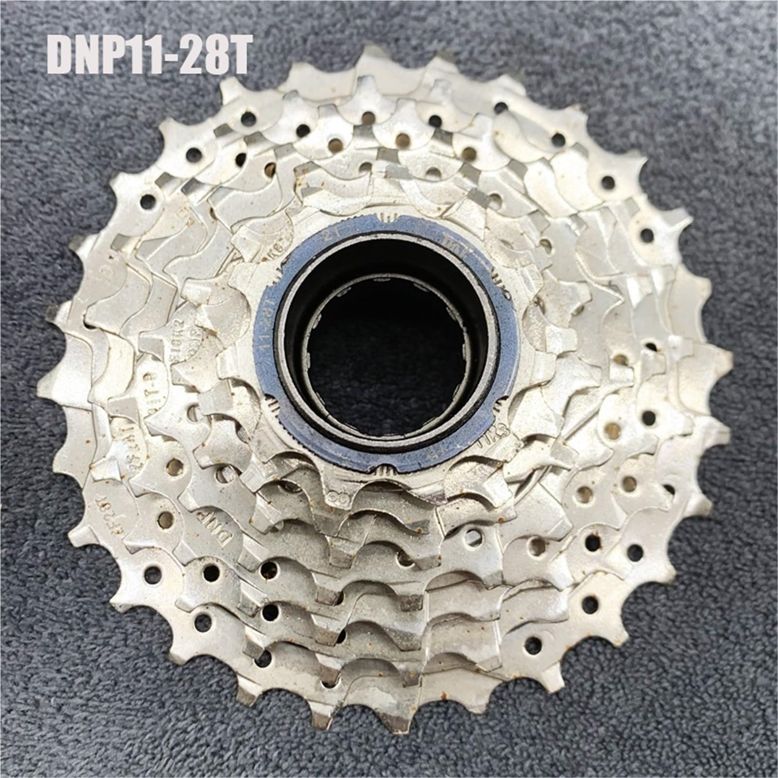 Cassettes y piñones Piñón Libre para Bicicleta de montaña DNP 11T 28 de 7 velocidades con Tornillos en el Cassette