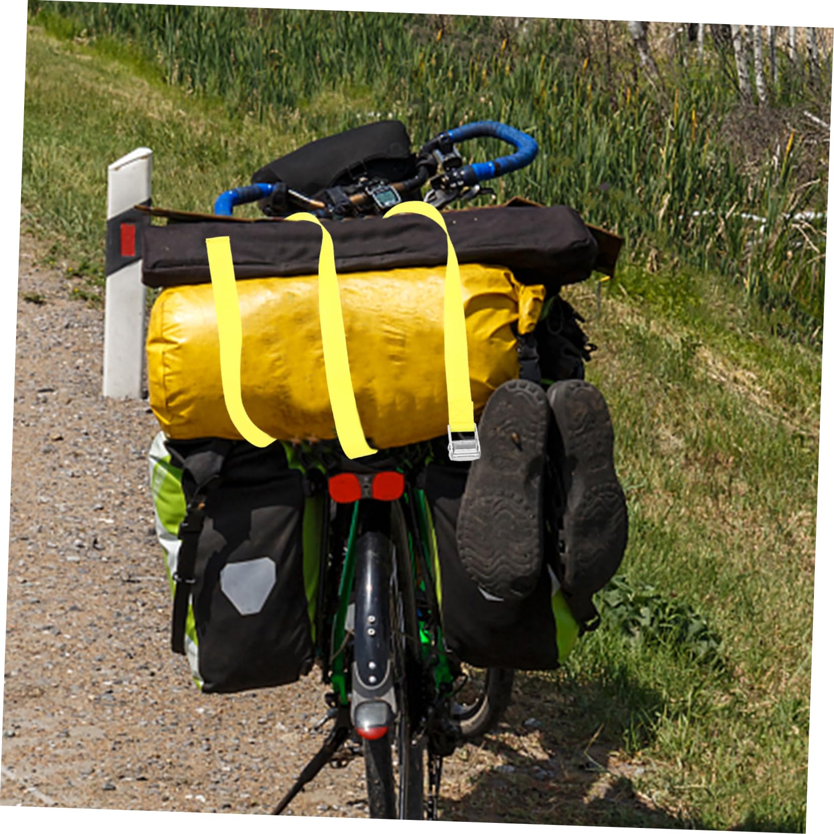 INOOMP 8pièces Sangles De Bagages Réglables Polyester pour Vélo Et Fixation De Charges Sangle Résistante à Accessoire Pratique pour Transport Plein Air