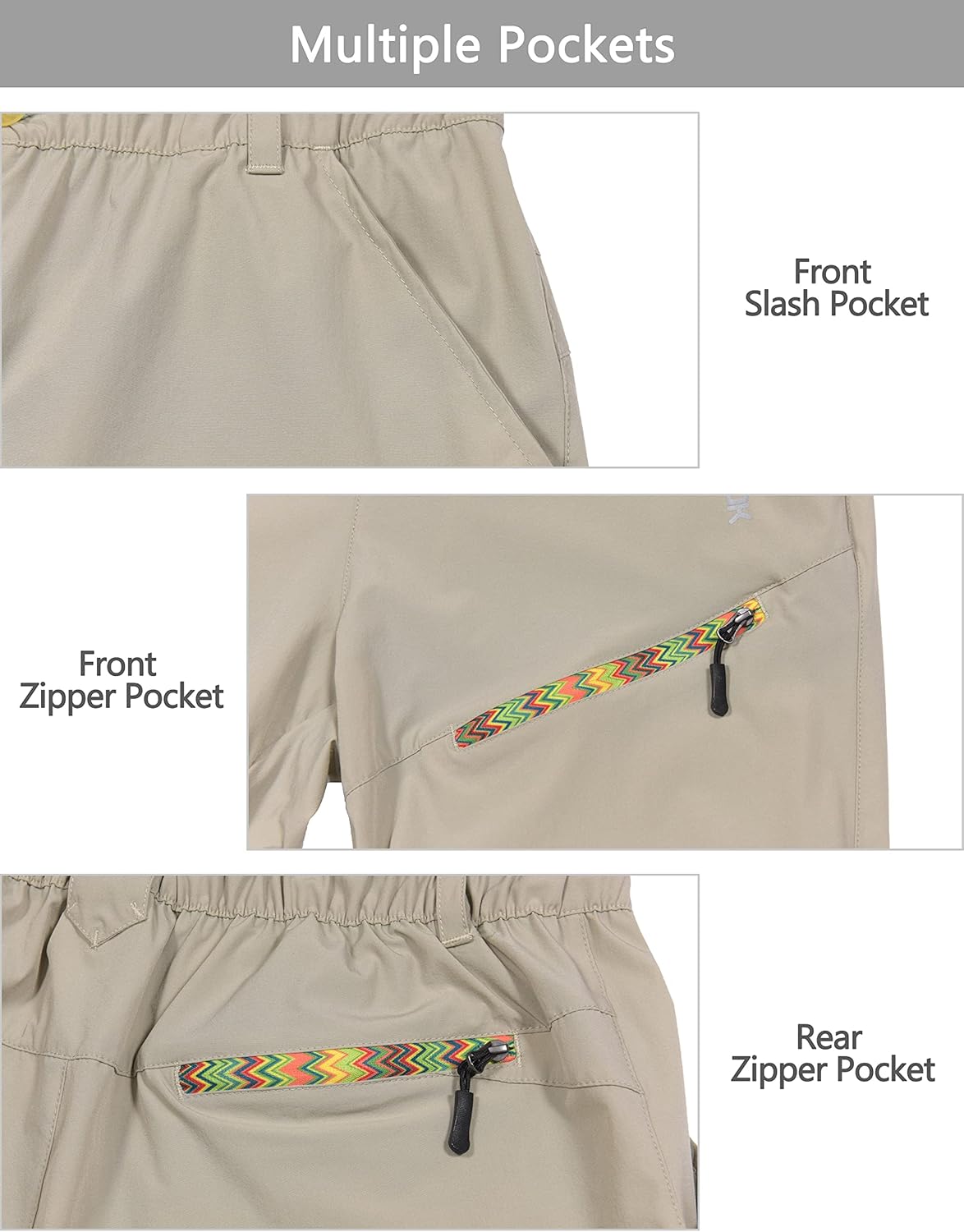 Little Donkey Andy Women's Hiking Pants Lightweight Convertible Zip-Off Pants Quick Dry UPF 50 - Image 6