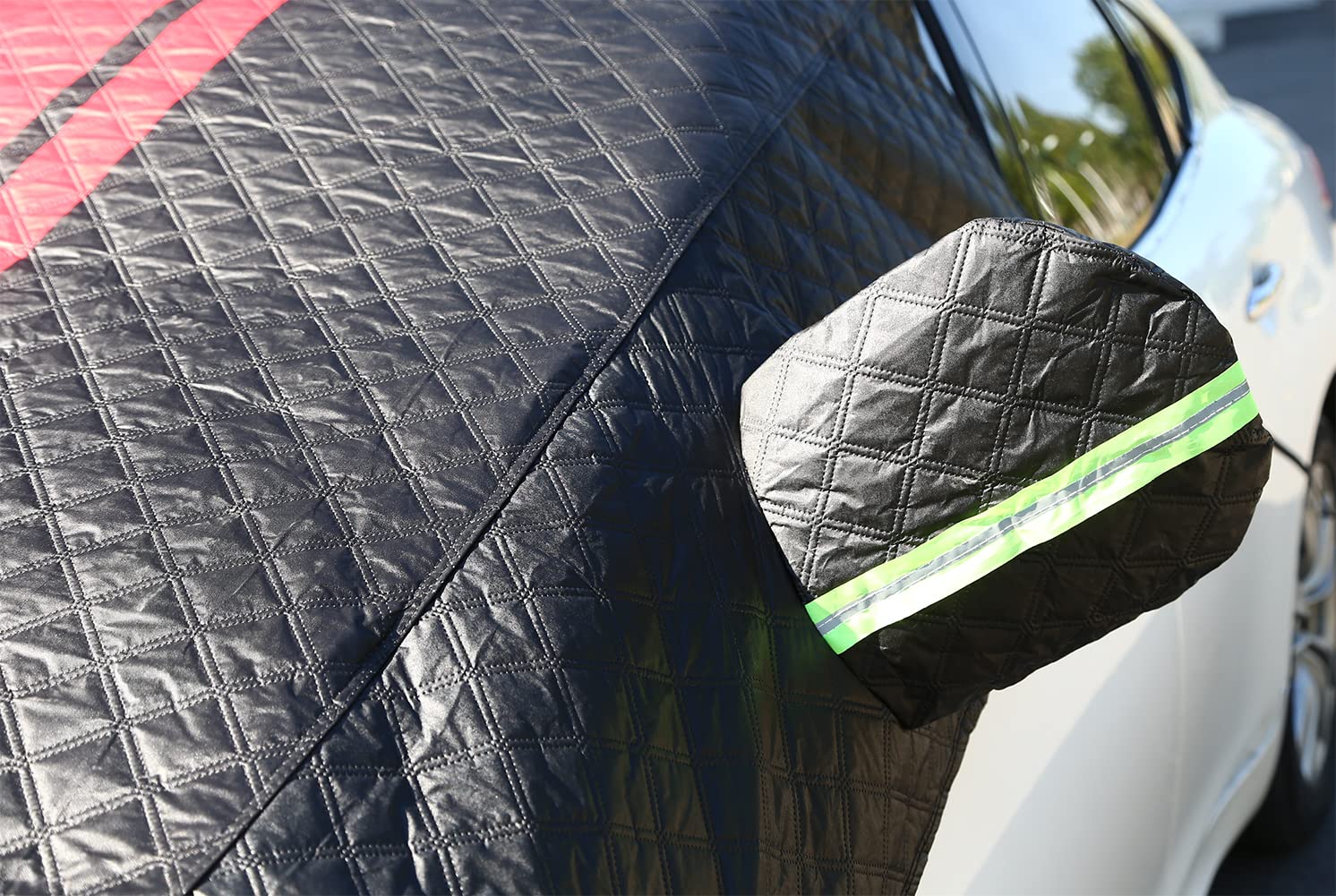 JHYGBKYHGG Couverture Pare-Brise Voiture Pour Caddy V 2020-2022, Magnétique Protege Pare Brise Givre Avec Couvercle Rétroviseur,A