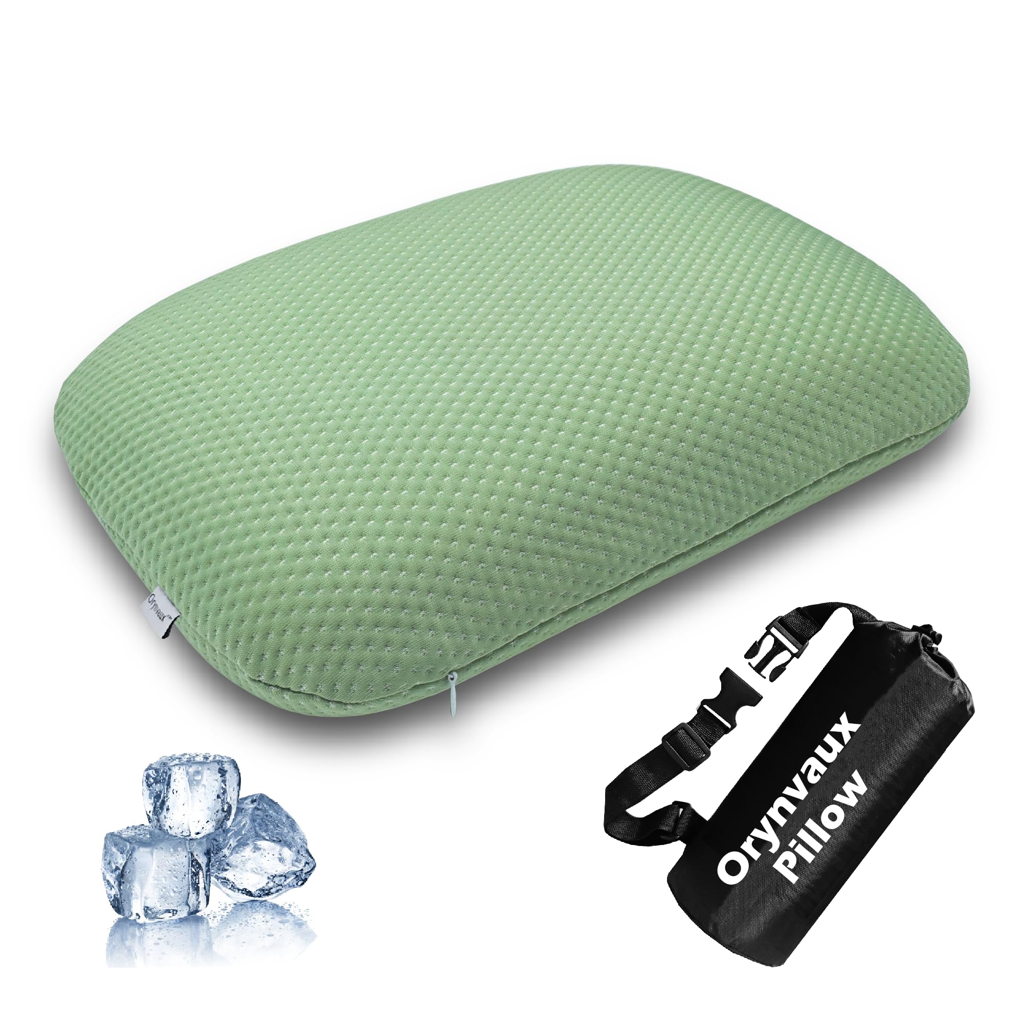 Small Travel Pillow, Portable Foldable Memory Foam Camping Pillow