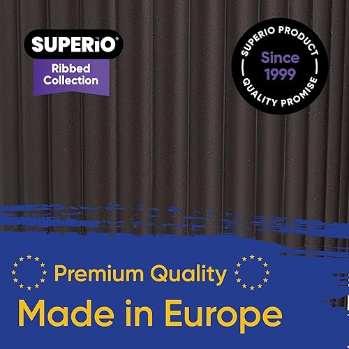 Miniatura 9 de Superio Ribbed Collection - Juego de accesorios de baño de plástico decorativos ecológicos (juego de 4) jabonera, dispensador de líquidos, taza para