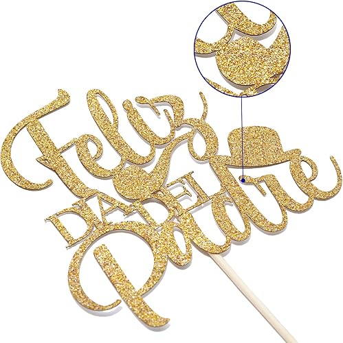 Miniatura 6 de Feliz Dia Del Padre - Decoración para tarta, decoración del día del padre, Feliz Cumpleanos Papa, Best Dad Ever, decoración de fiesta de cumpleaños