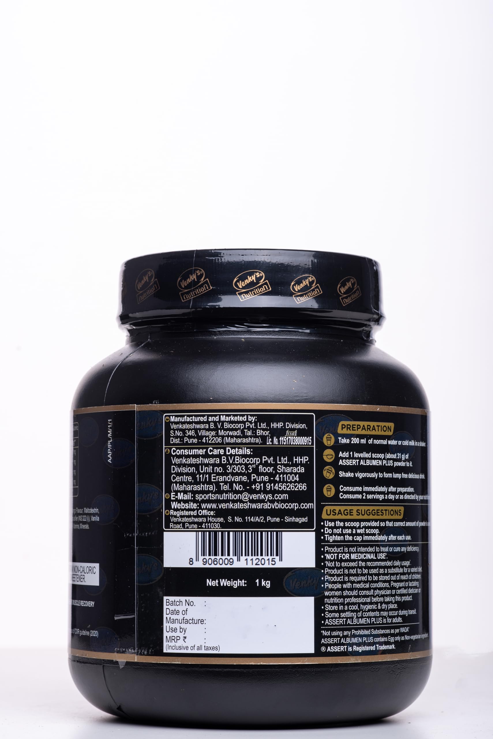 Venkys Nutrition Albumen Plus 1Kg Mango Flavor — Amazon image 3