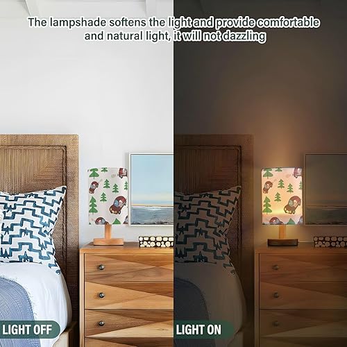 Miniatura 5 de Reading Lamp Night Stand Lamps with USB Charging Port Christmas Santa by Car Lamp for Boys Side Table