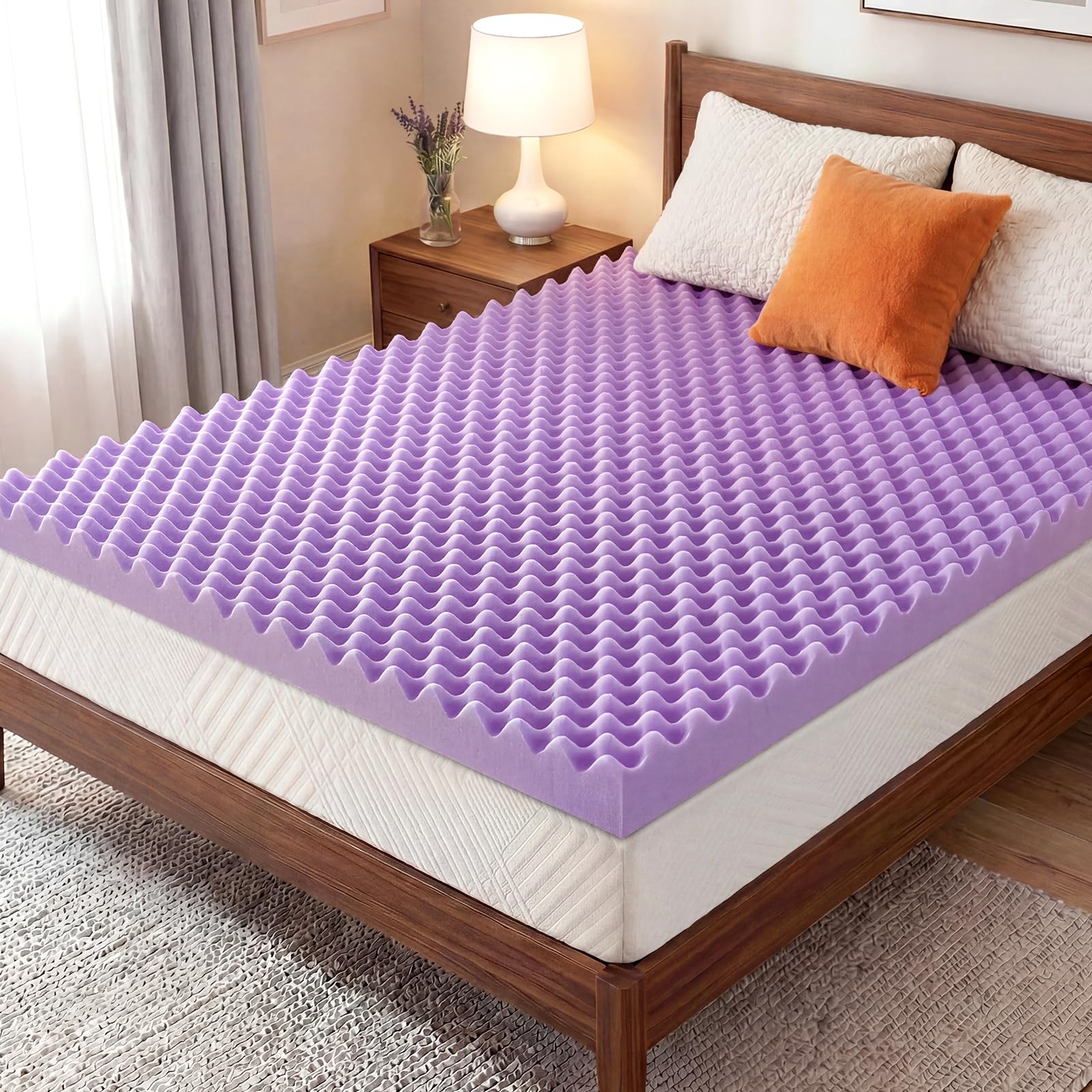 IULULU 2" Lavender Egg Crate