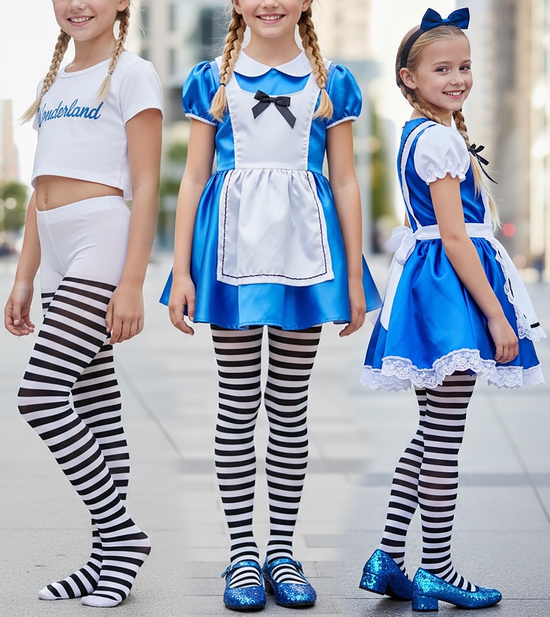 ToBeInStyle Girl's Girls Striped Tights