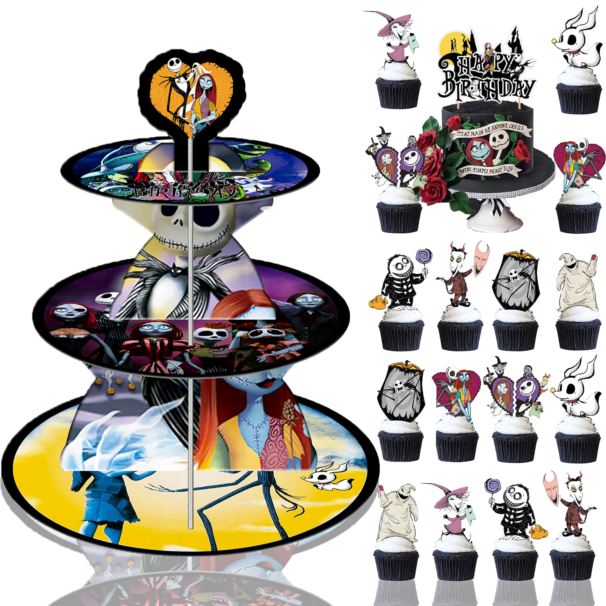 Buy Nightmare Before Christmas Birthday Party Cakestand 3Tier Jack