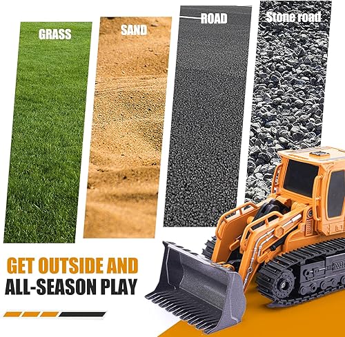 Miniatura 16 de Excavadora de juguete a control remoto para niños, juguete de excavadora RC para niños de 3, 4, 5, 6, 7, 8 años, regalo de Navidad, cumpleaños