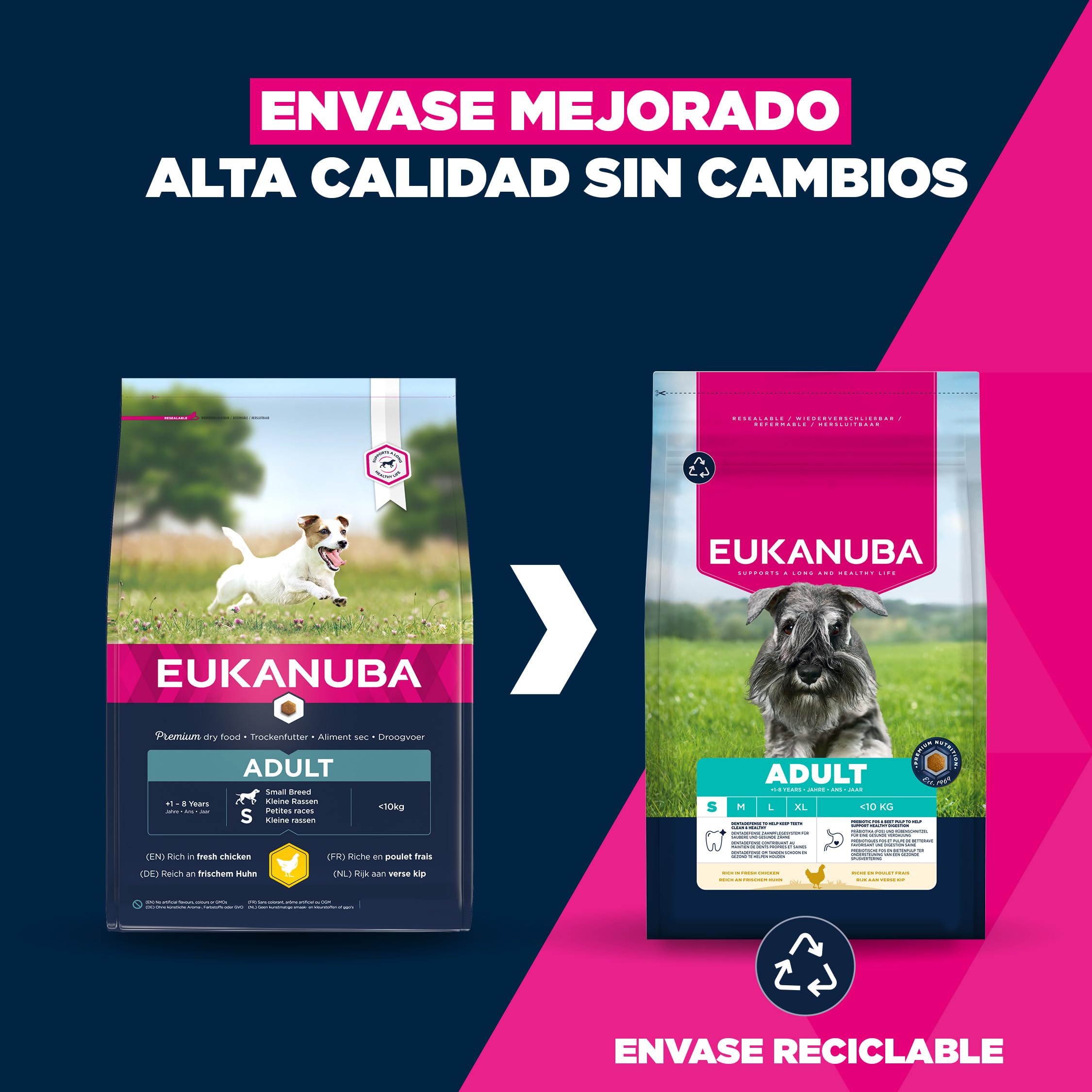 Eukanuba, alimento seco para Perros con Pollo Fresco para Razas pequeñas - Alimento seco Premium para Perros Adultos, 15 kg