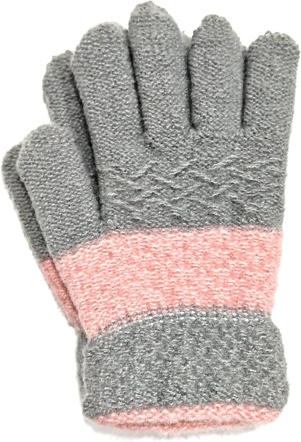 AIMI 3 Pairs Kids Winter Knit Gloves Stretchy Full Finger Fluffy Warm Mittens for Children Toddler Girls 5-10 Years - Image 6