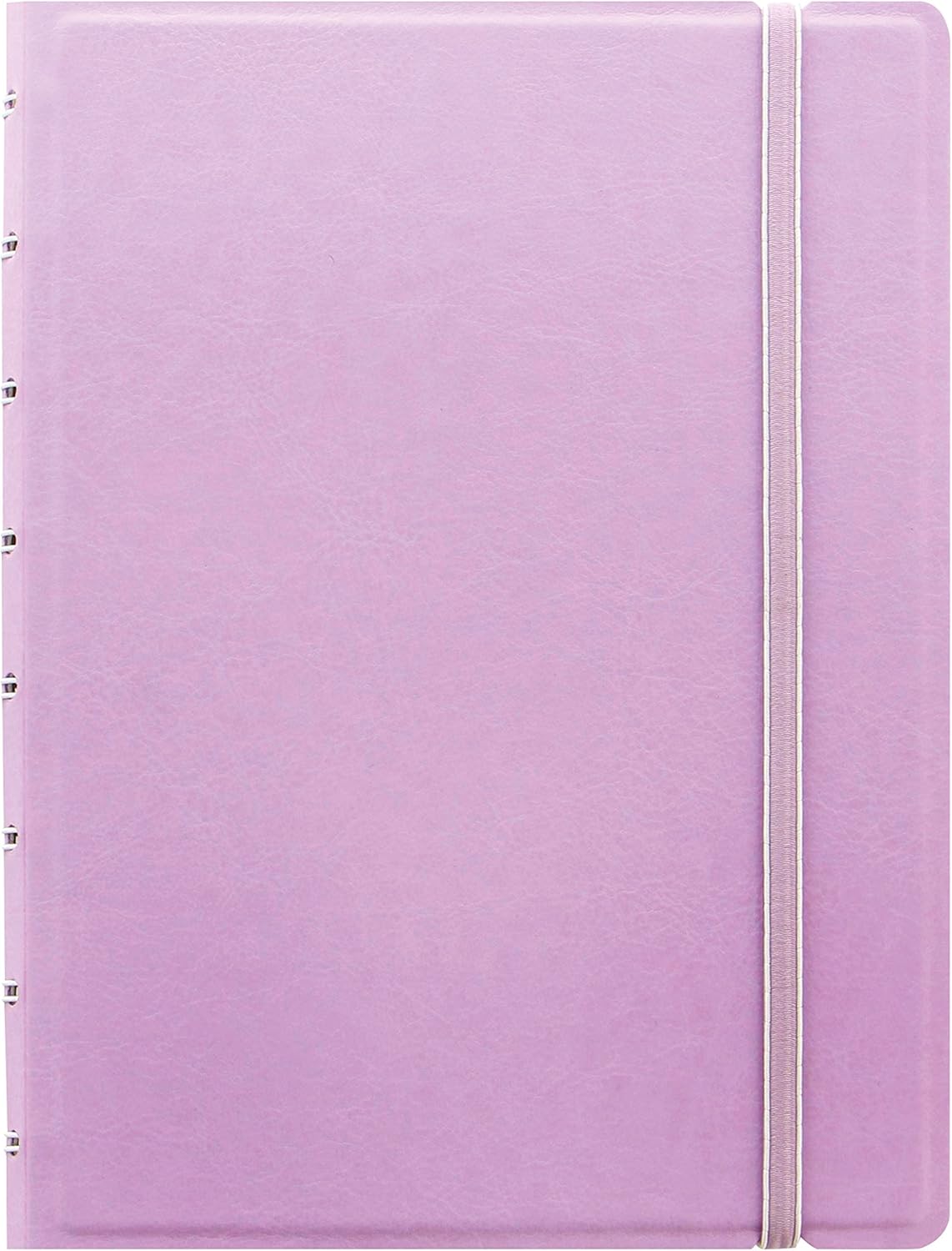 FILOFAX Refillable Pastel Notebook, A5 (8.25" x 5") Orchid - 112 Cream moveable pages - Index, pocket and page marker (B115054U)