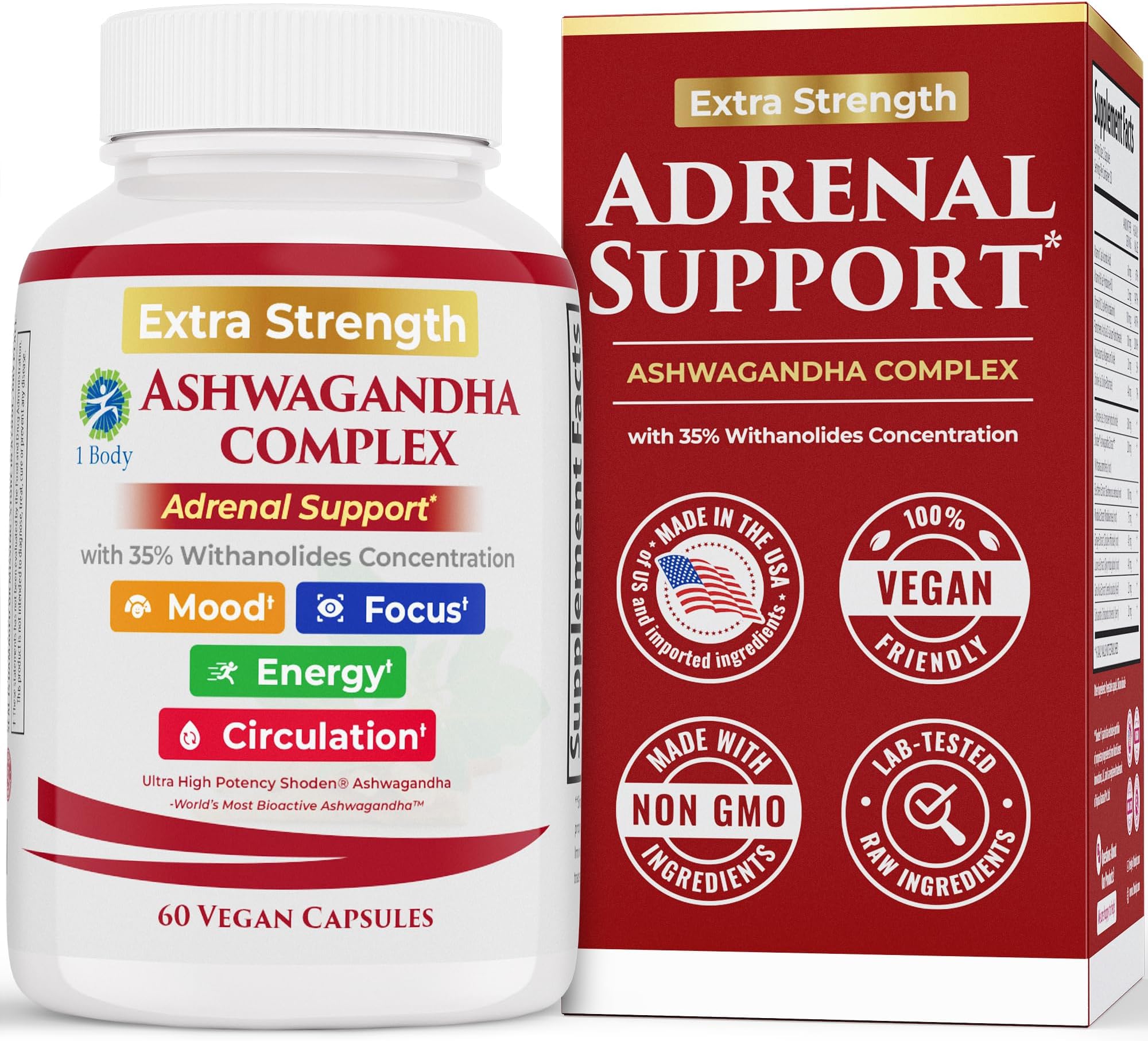 Adrenal Support - Cortisol Manager - A Complex Formula Containing Rhodiola Rosea
