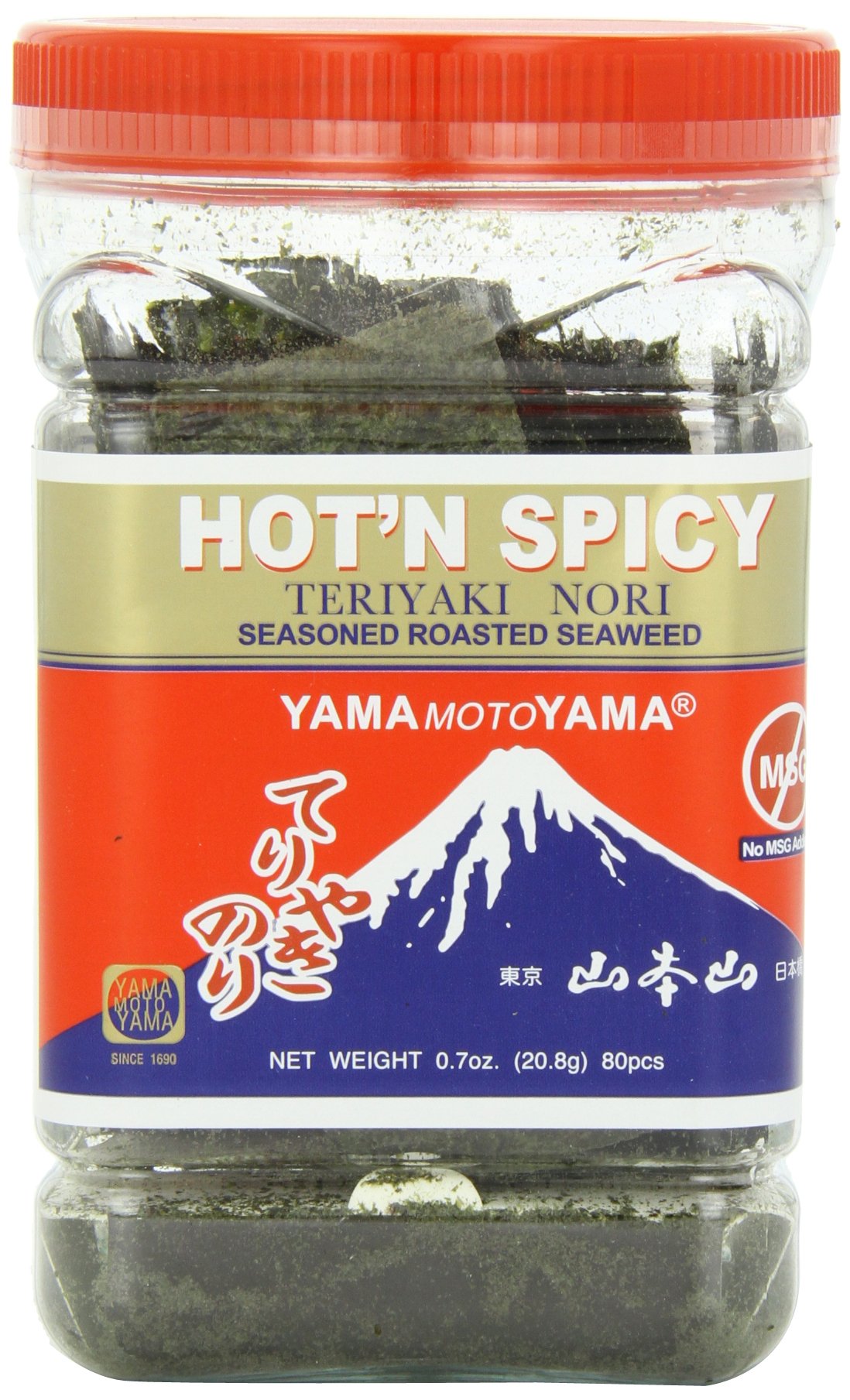 Amazon.com: Yamamotoyama Teriyaki Nori Seaweed Hot and Spicy, 0.7