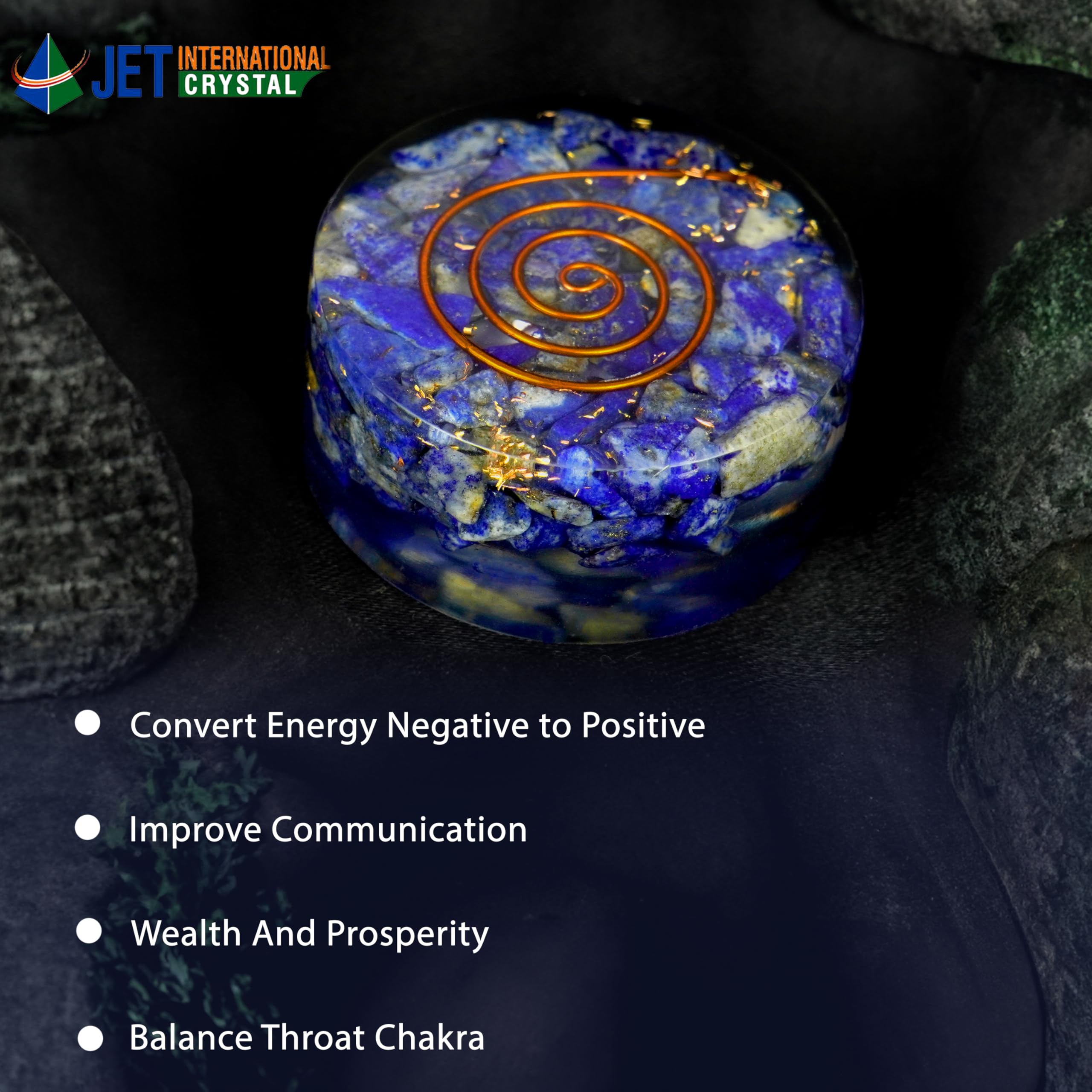 Amazon.com: Jet Healing Crystal Oregon Positive Energy Generator