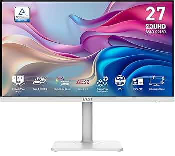 MSI カーブドモニター 4K UHD 3840×2160 3840 x 2160] MSI MPG 274URF QD Gaming Monitor