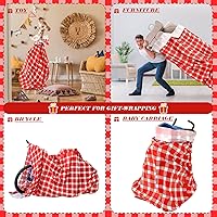 Vista 5 de Teling 2 piezas de 80 x 60 pulgadas Bolsas de regalo para bicicleta jumbo de Navidad, bolsas de regalo de bicicleta extragrandes de plástico