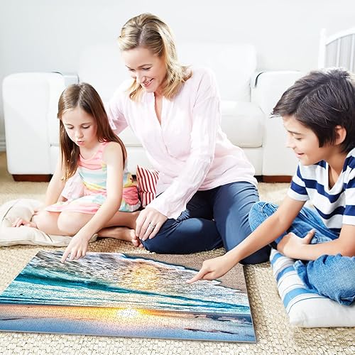 Miniatura 7 de Rompecabezas de madera de 1000 piezas para adultos, familia o ancianos, rompecabezas hawaianos de playa al atardecer, decoración del hogar,