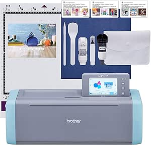 Brother ScanNCut SDX125E Electronic DIY Cutting Machine with Scanner, Make Custom Stickers, Vinyl Wall Art, Greeting Cards and More with 682 Included Patterns