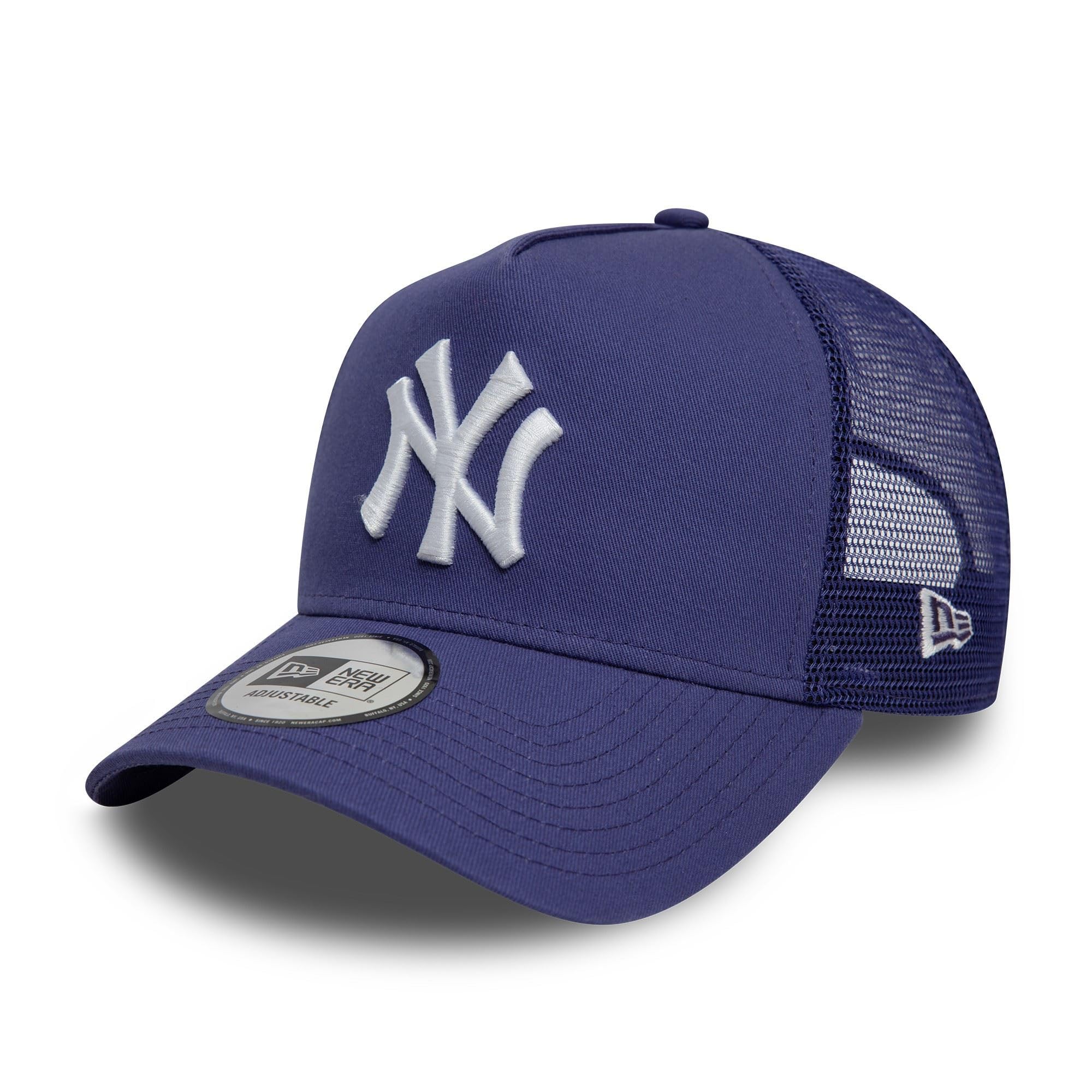 New Era Unisex New York Yankees #37339 New York Yankees Mlb Cap Adjustable Snapback Trucker Cap Baseball Ny Purple