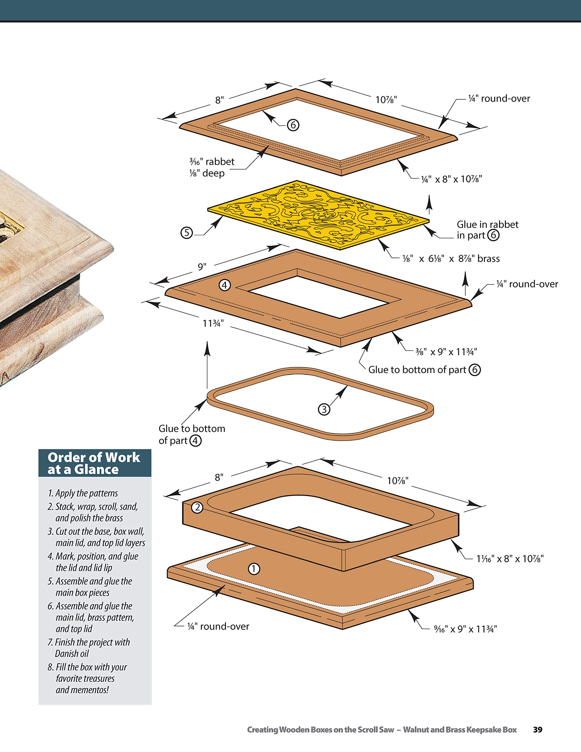Creating Wooden Boxes on the Scroll Saw: Patterns and Instructions for Jewelry, Music, and Other Keepsake Boxes (Fox Chapel Publishing) 25 Fun Projects (The Best of Scroll Saw Woodworking & Crafts) - Image 4