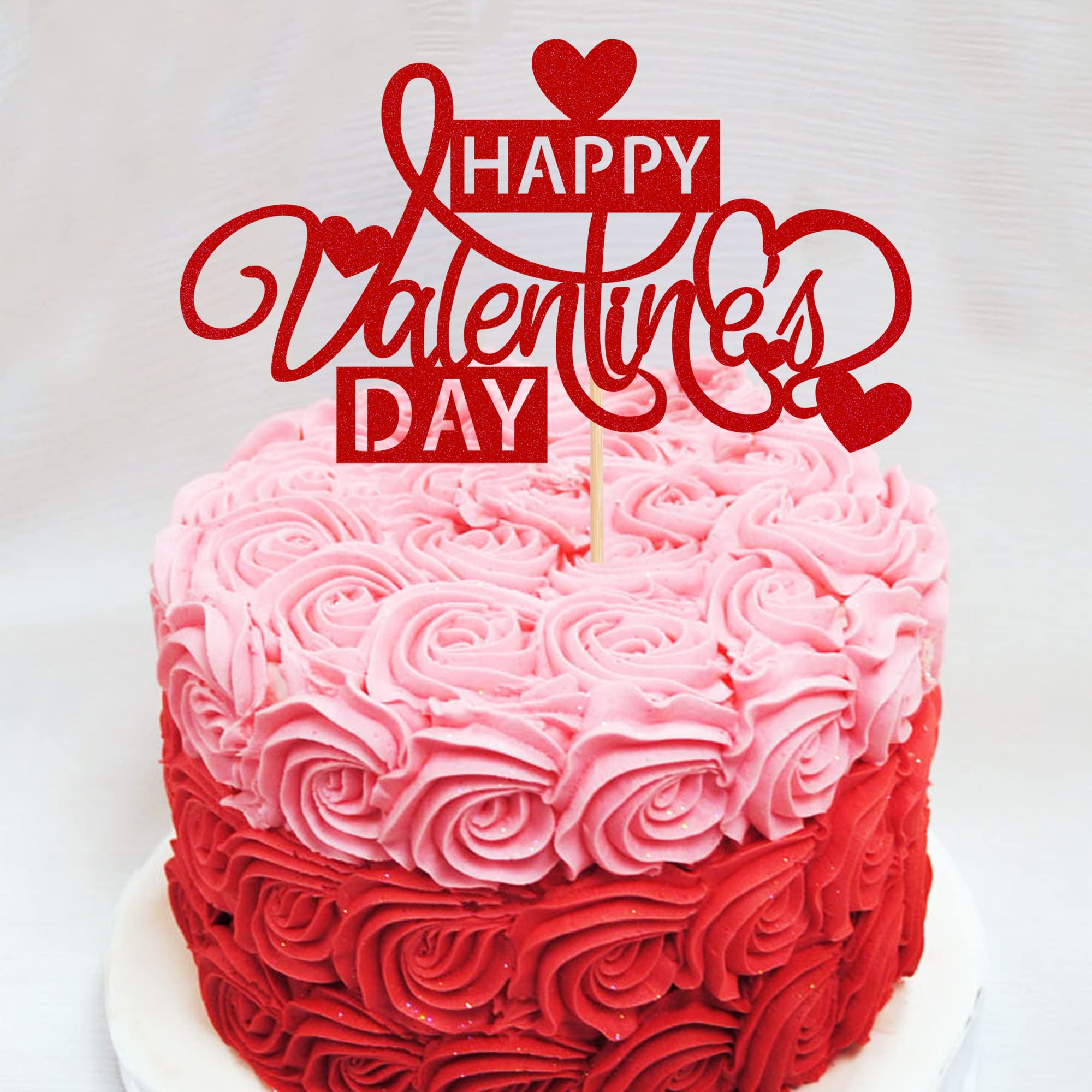 24 Topper Per Cupcake San Valentino Con Glitter – Labbra, Cuori E Amore, Bastoncini In Bambù