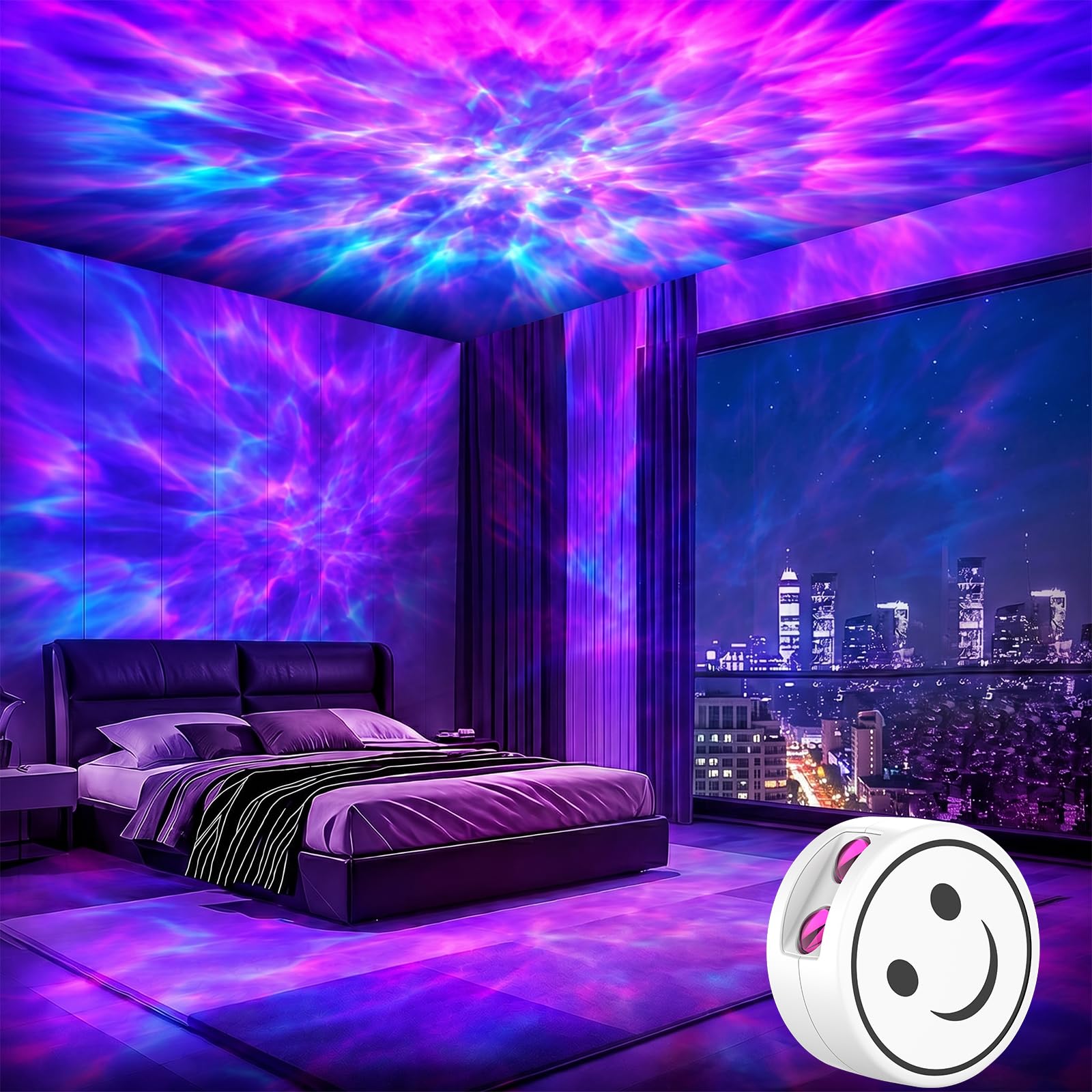 Sternenprojektor, Galaxie-Projektor, Galaxy-Nachtlicht-Projektor für Schlafzimmer, Nachtlicht, mit Timer und Fernbedienung, Geschenk für Kinder und Erwachsene für Decke