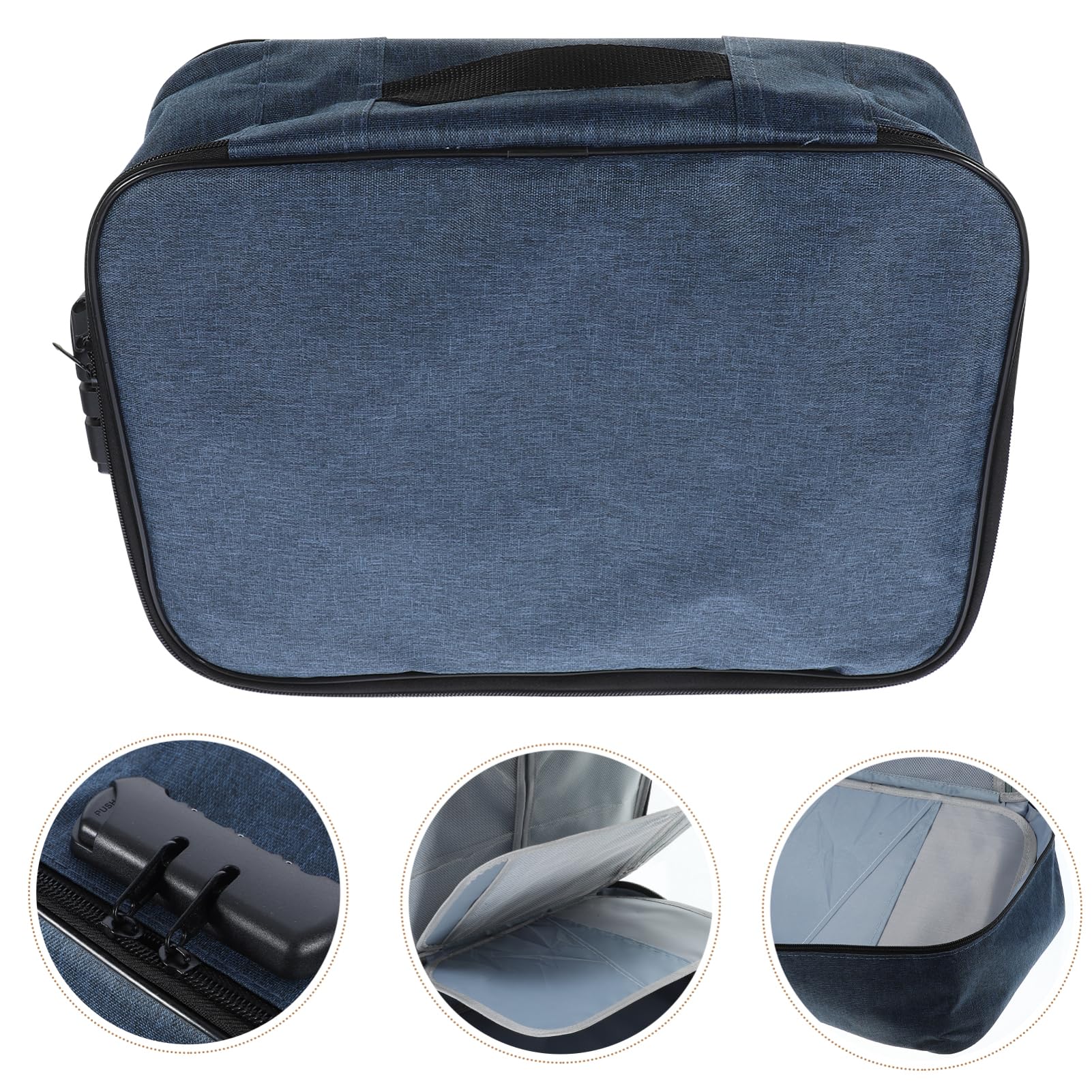Porta Documenti da Viaggio Multifunzione Oxford Design a Strati, Spazio Ampio e Robusto per Uso Quotidiano e Viaggi