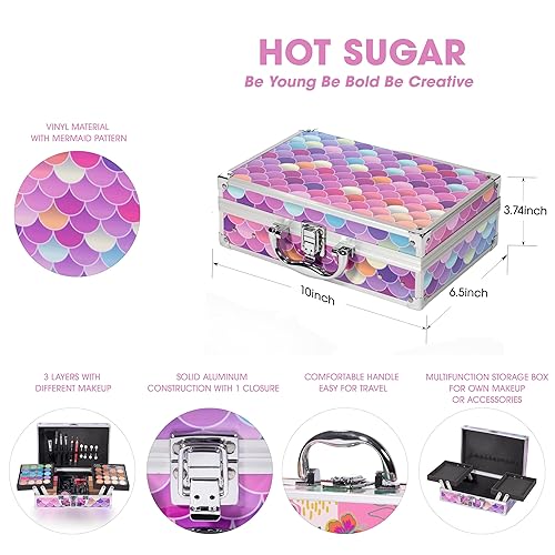 Miniatura 2 de Hot Sugar Kit de maquillaje para niñas de 10 a 12 años, juego de maquillaje para niñas de 8 a 12 años, 14 a 16 años (sirena)