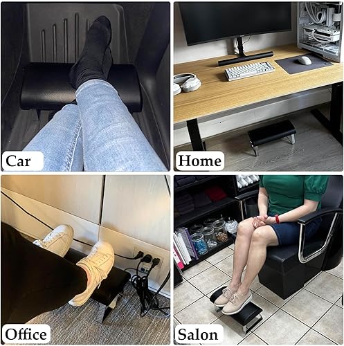 Miniatura 5 de Reposapiés impermeable, reposapiés mejorado de alta elasticidad debajo del escritorio, reposapiés ergonómico para debajo del escritorio en el