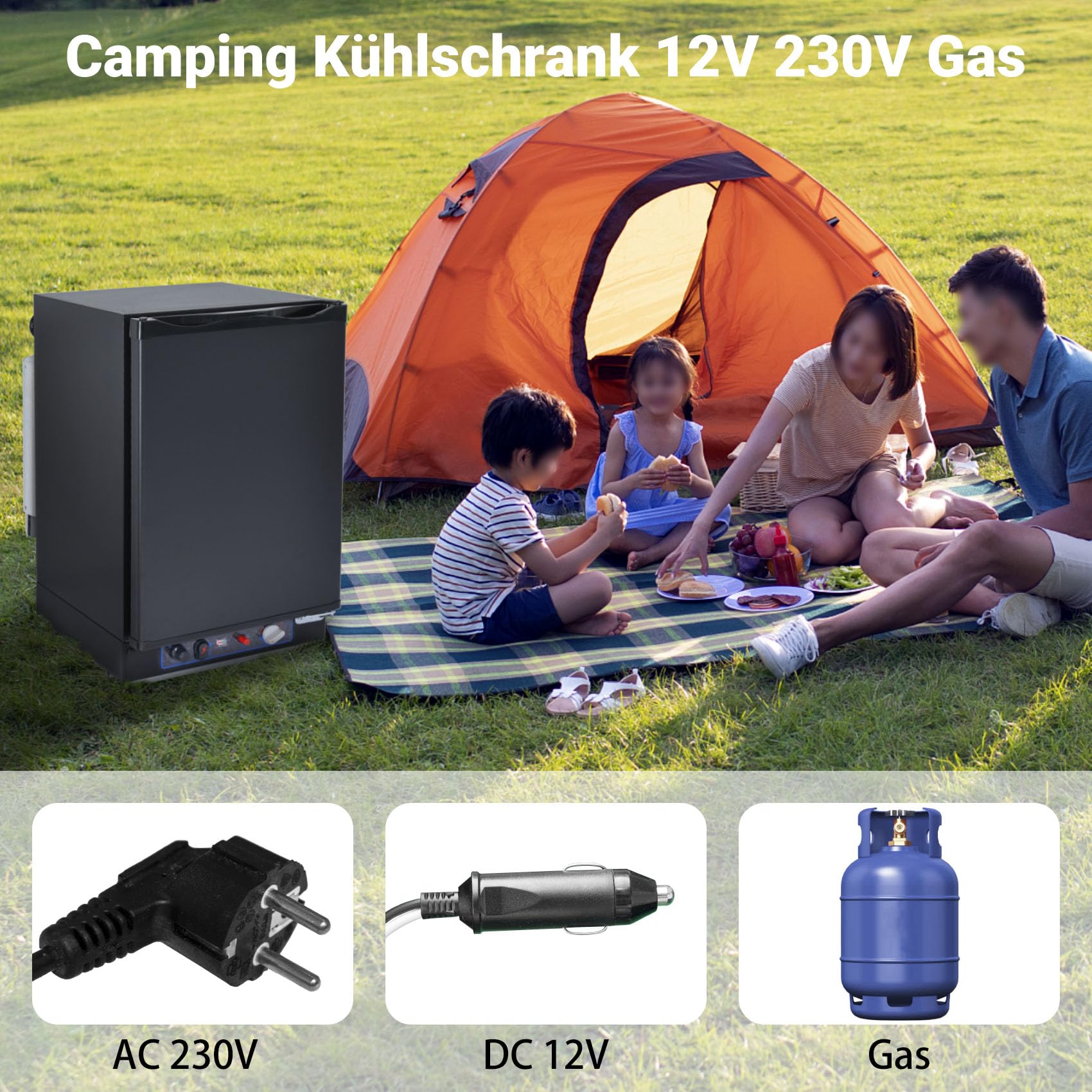 gas kühlbox im zelt Techomey Kühlschrank 40L, Camping Kühlschrank 12V 230V Gas, Gaskühlschrank für Wohnwagen, Wohnmobil Kühlschrank, 28/30mbar, Schwarz Elektro-Großgeräte Color:BLUSH PINK searchspring_hide Peppa Pig: Season 1_hook_primary_16x9