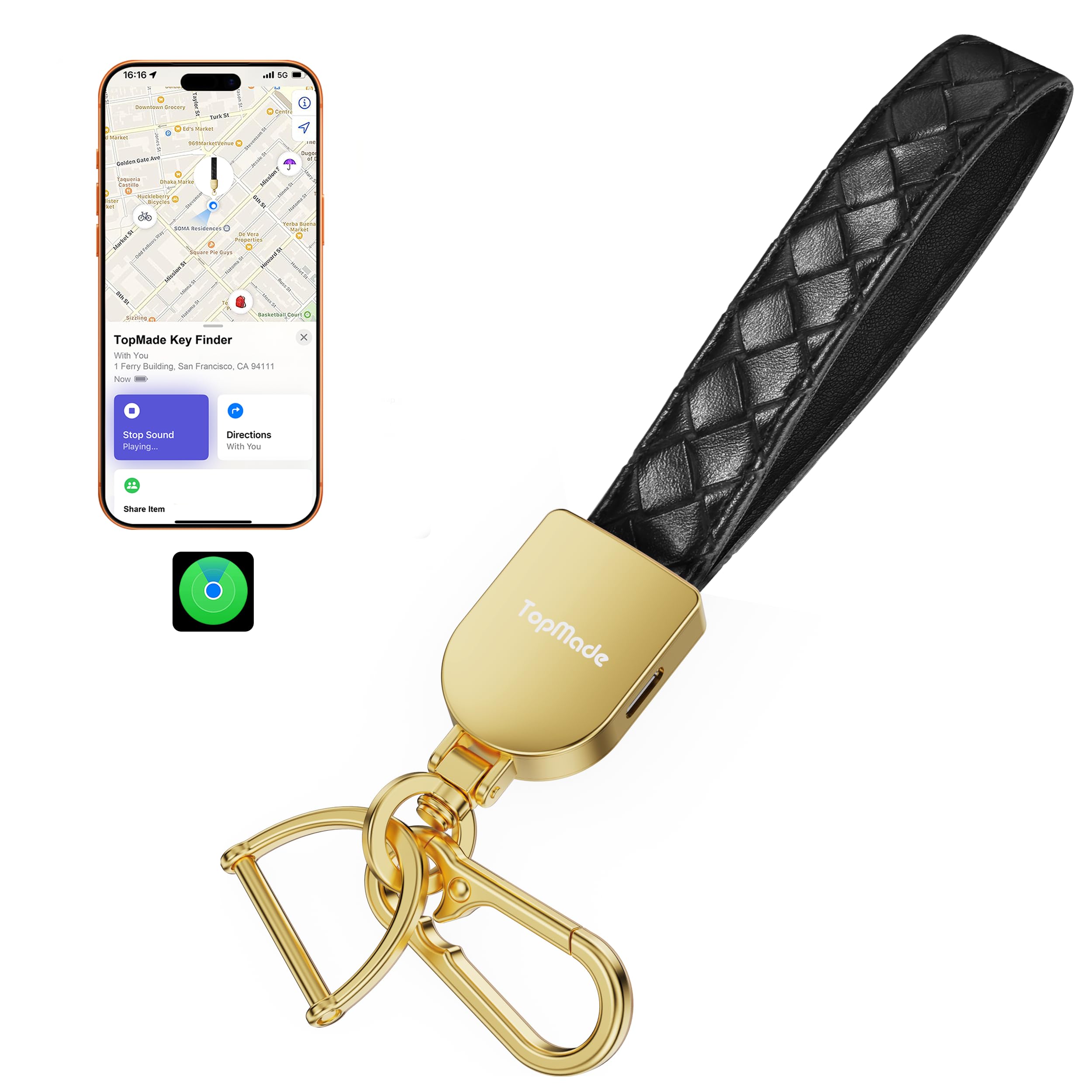 Amazon.com: Smart Keychain Tracker (iOS Only), Universal Key Fob