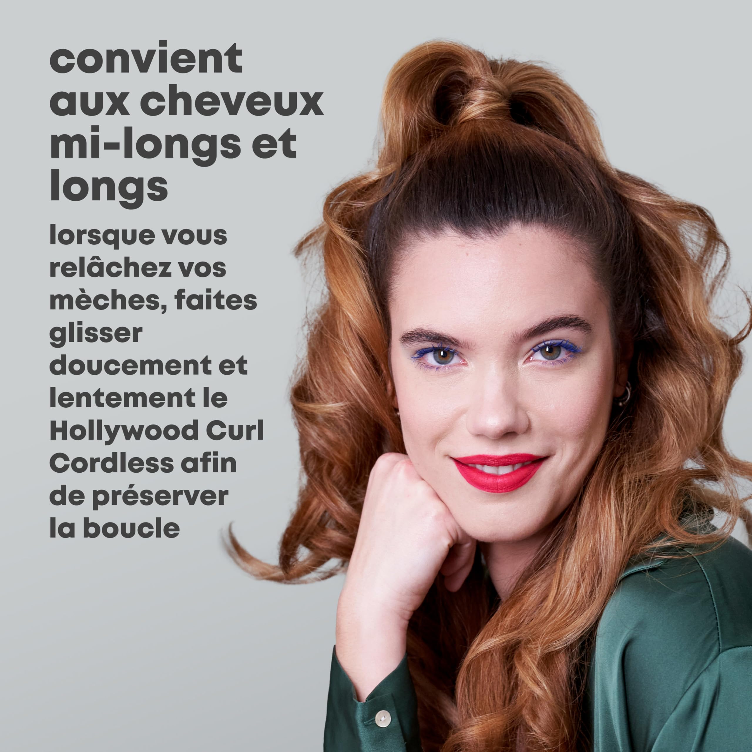 REVAMP iGEN Hollywood Curl Boucleur Sans Fil, Boucleur Automatique Rotatif – Barillet Céramique et Ionique pour Boucles Définies et Ondulations de Plage – Outil Rotatif, Fer à Ondes Stylées