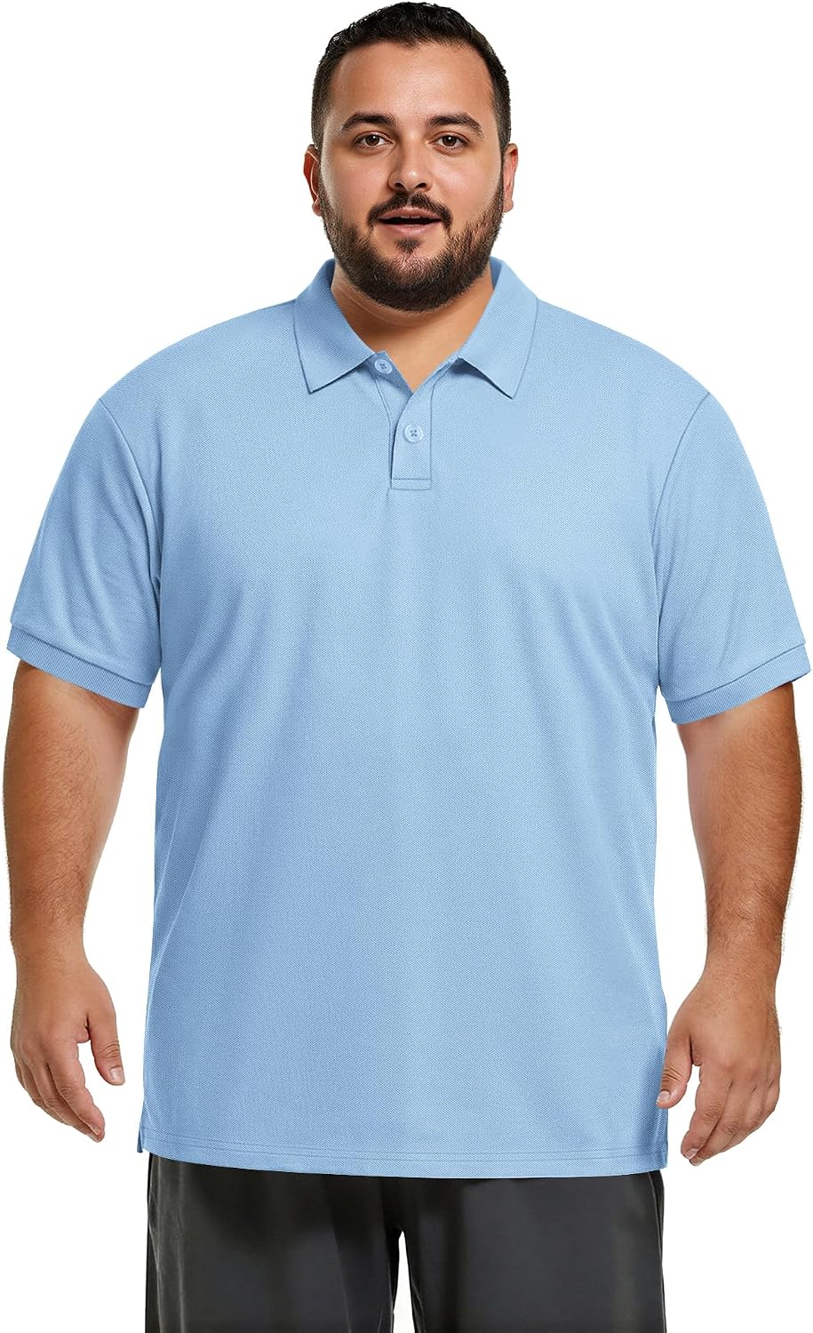 COOFANDY Men's Big and Tall Polo Shirts Golf Shirt Short Sleeve Cotton Pique T Shirts Quick Dry