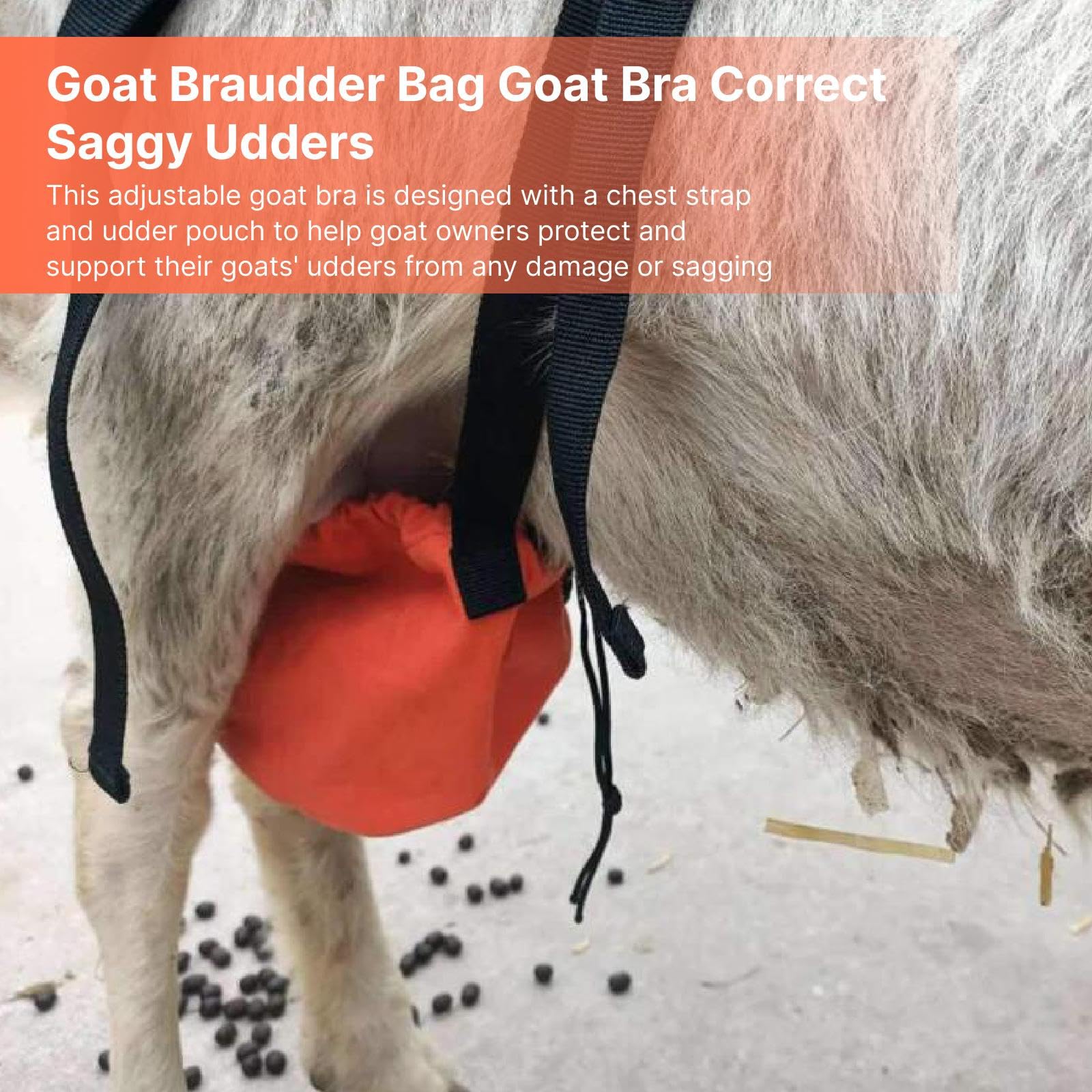 Ziegen Braudder Tasche, Viehbedarf, Schafe, Verstellbares Geschirr, Ziegen BH